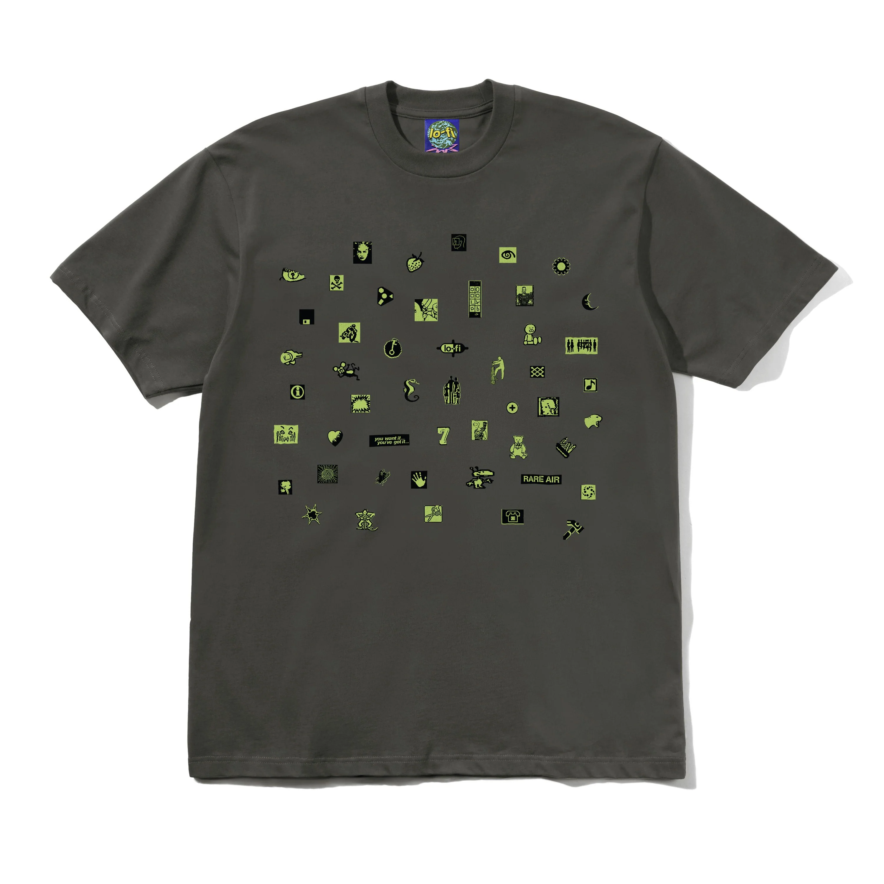 Want It Tee, Charcoal