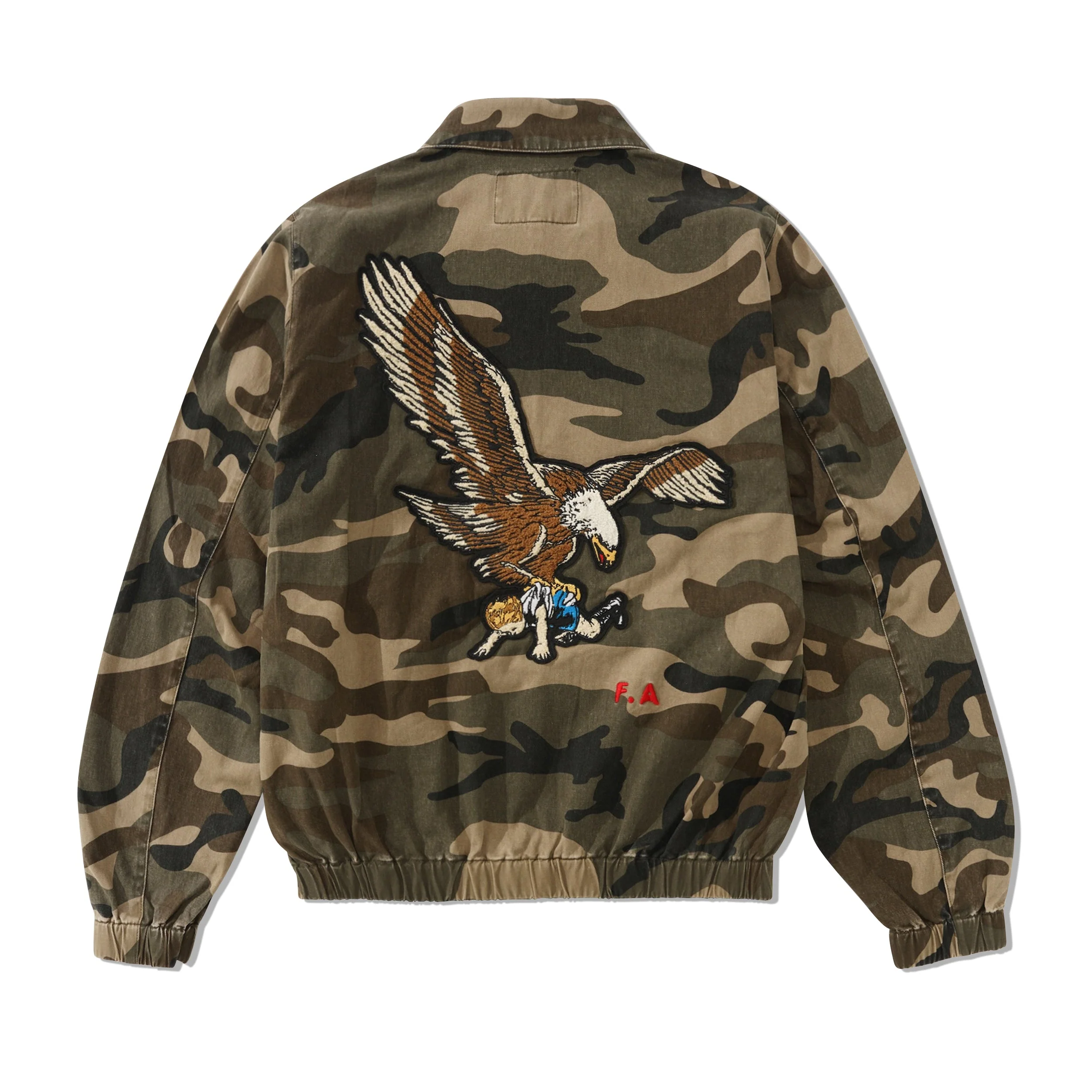 Washed Harrington Jacket, Camo - Image 2