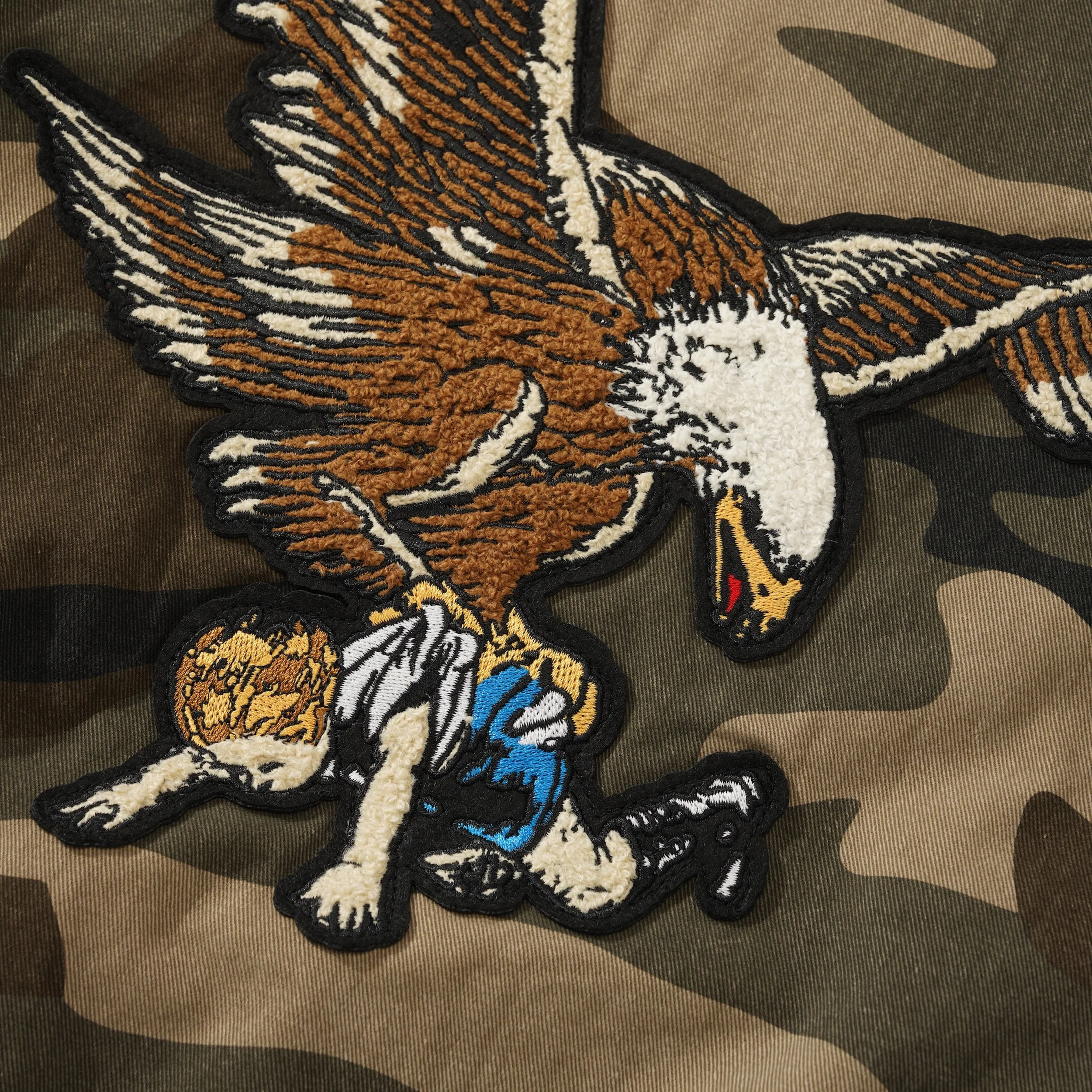 Washed Harrington Jacket, Camo - Image 4