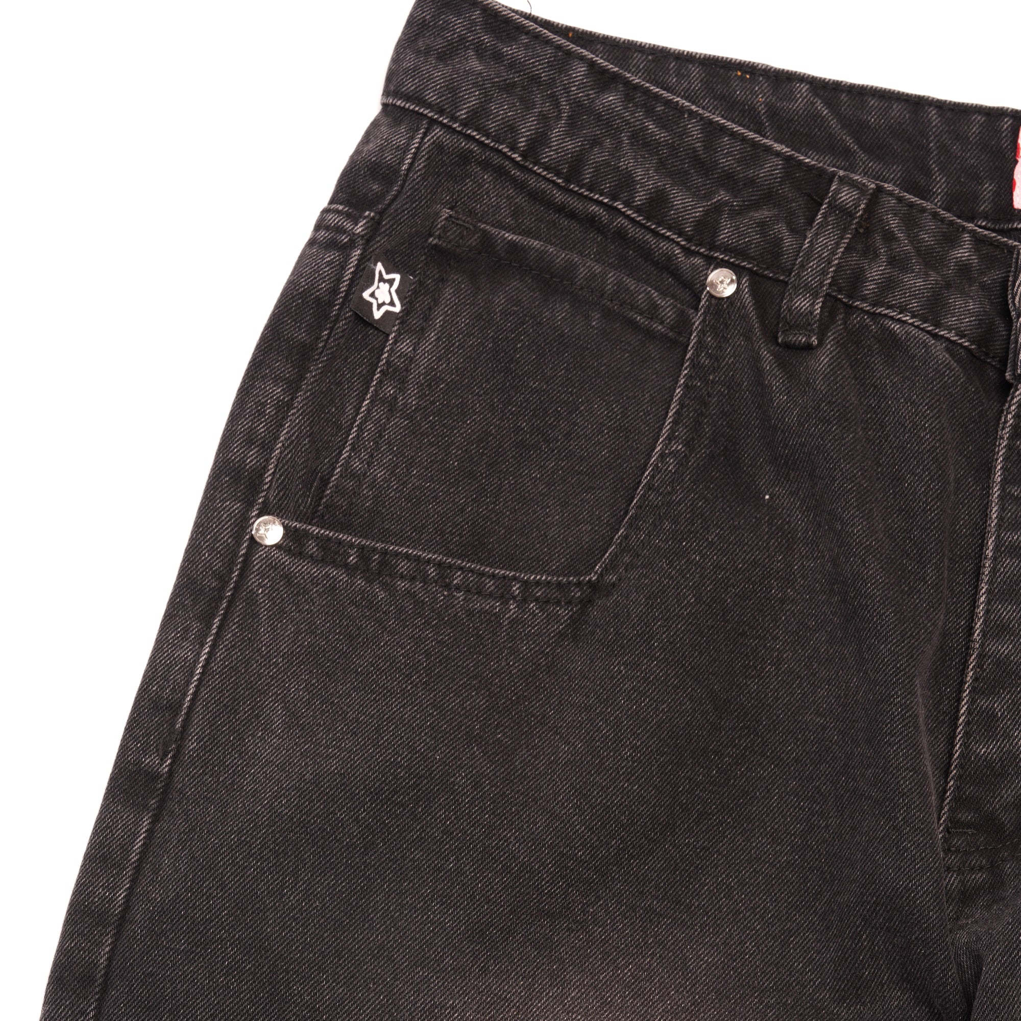 Washed Star Jeans, Black - Image 3