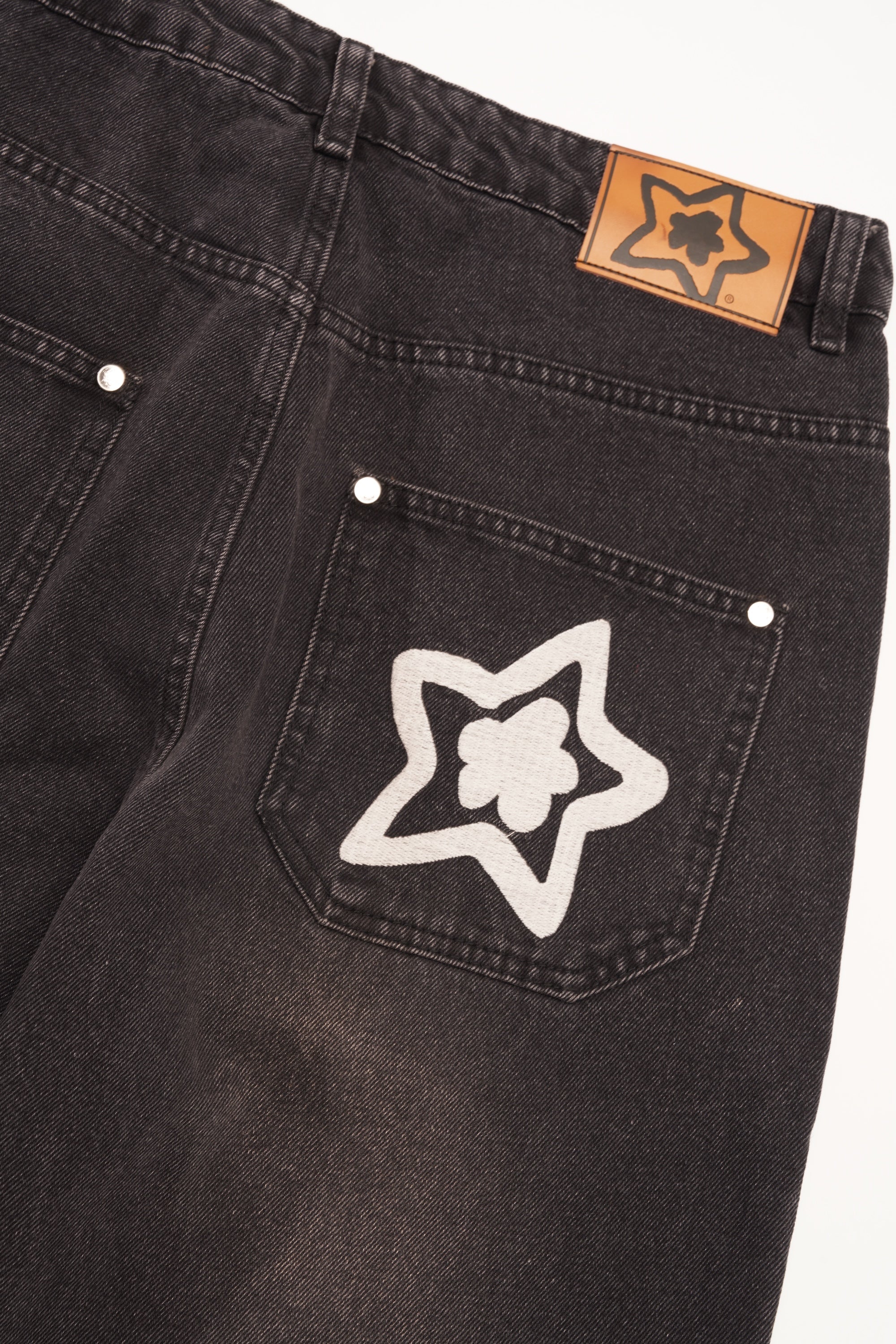 Washed Star Jeans, Black - Image 4
