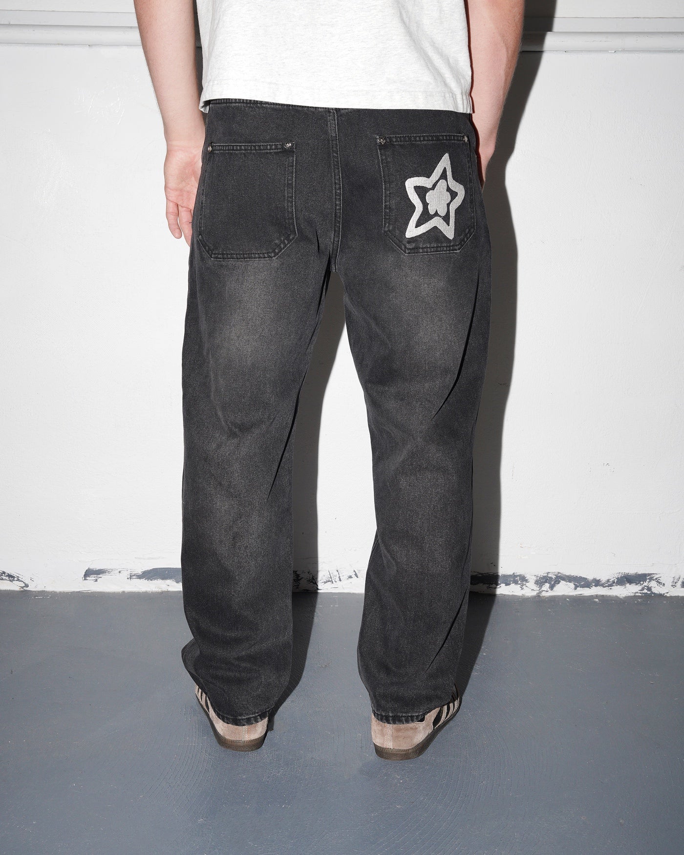 Washed Star Jeans, Black - Image 7