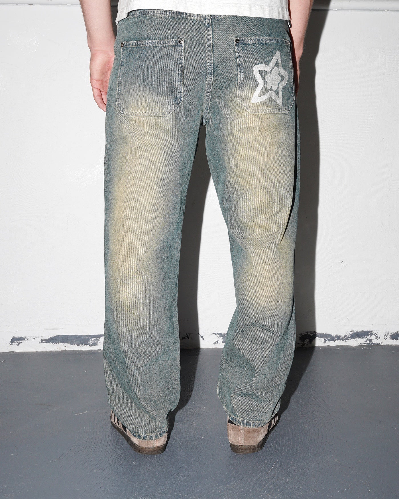 Washed Star Jeans, Blue - Image 7