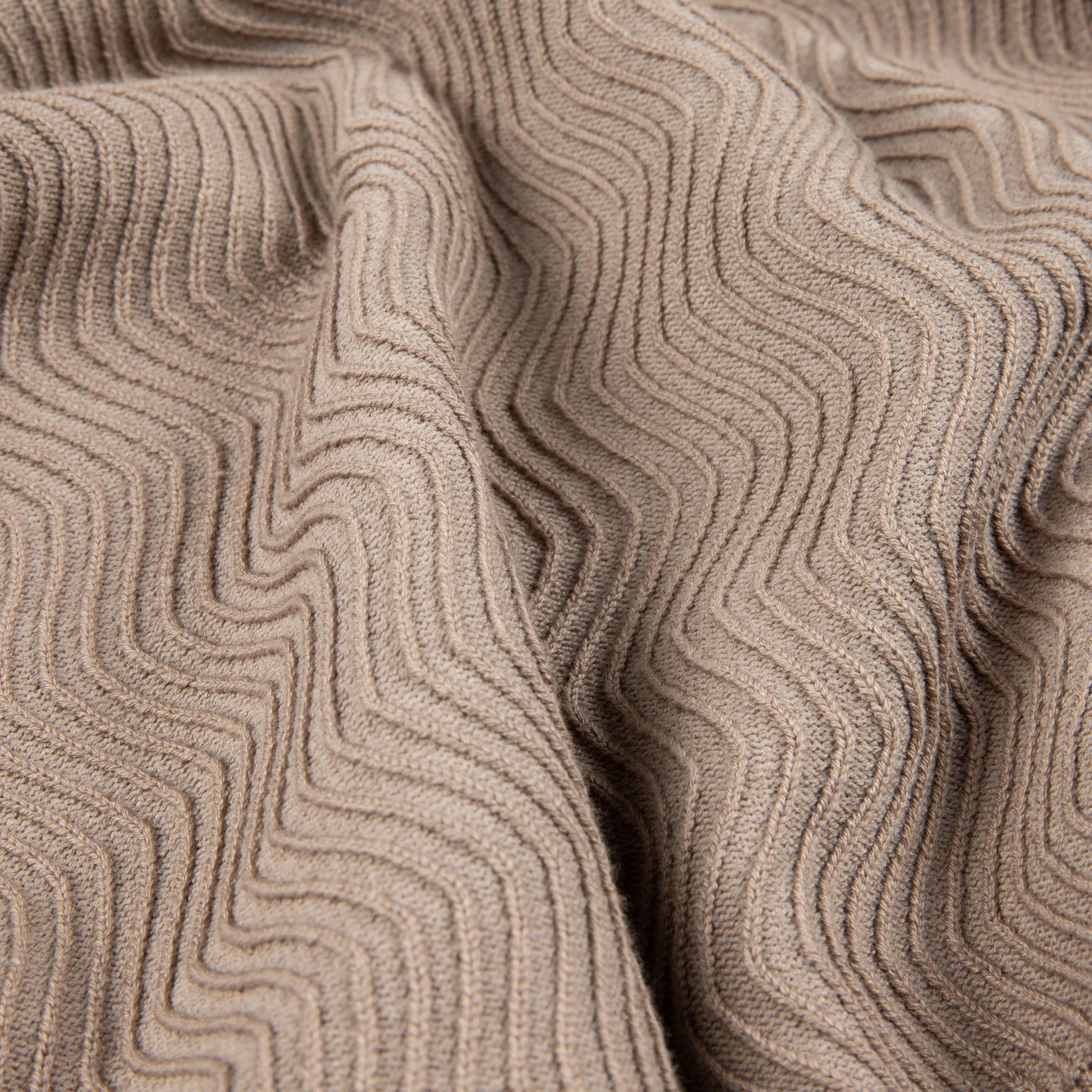 Wave Cable Knit, Tan - Image 5