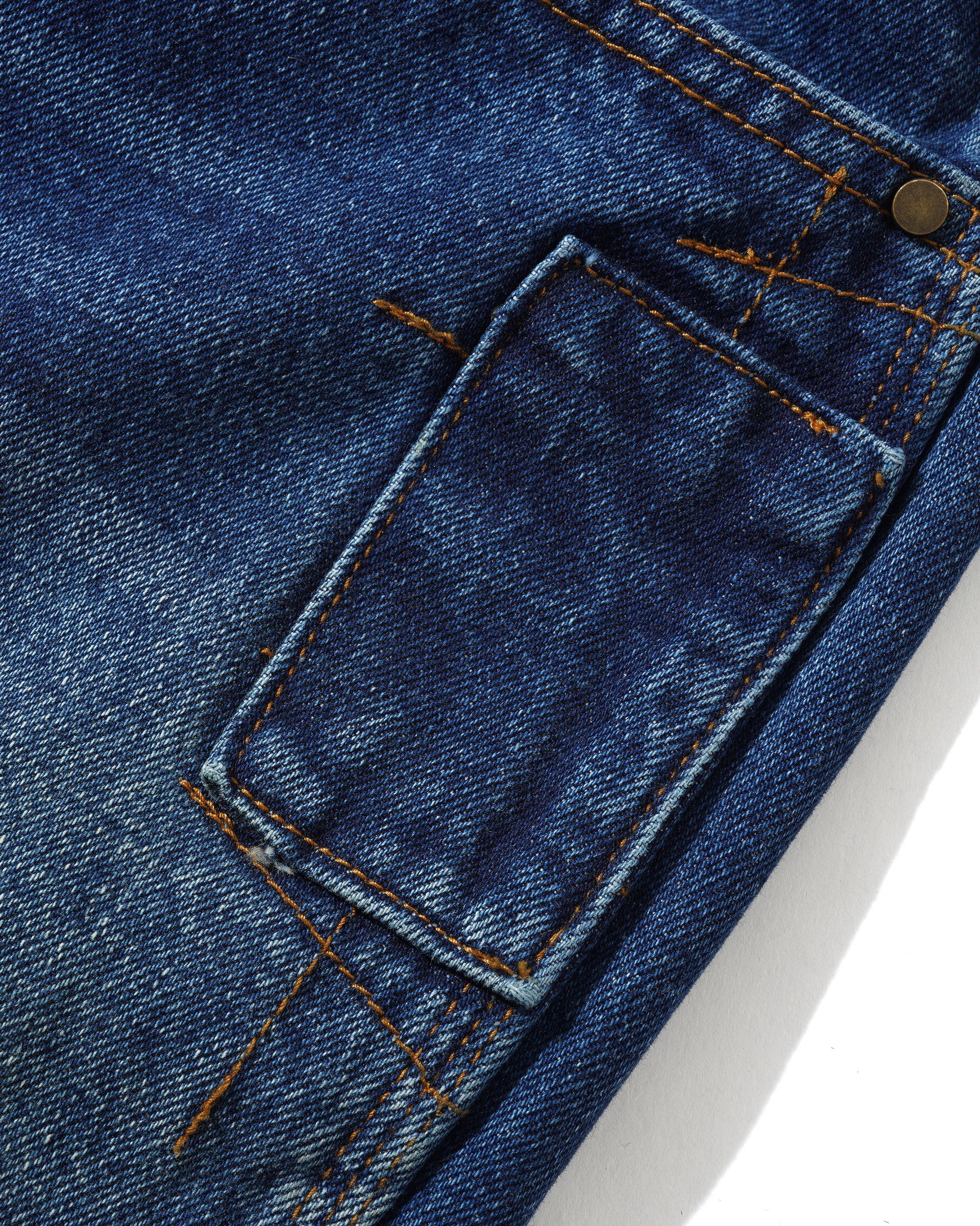 Weathergear Denim Jeans, Repaired Indigo - Image 6