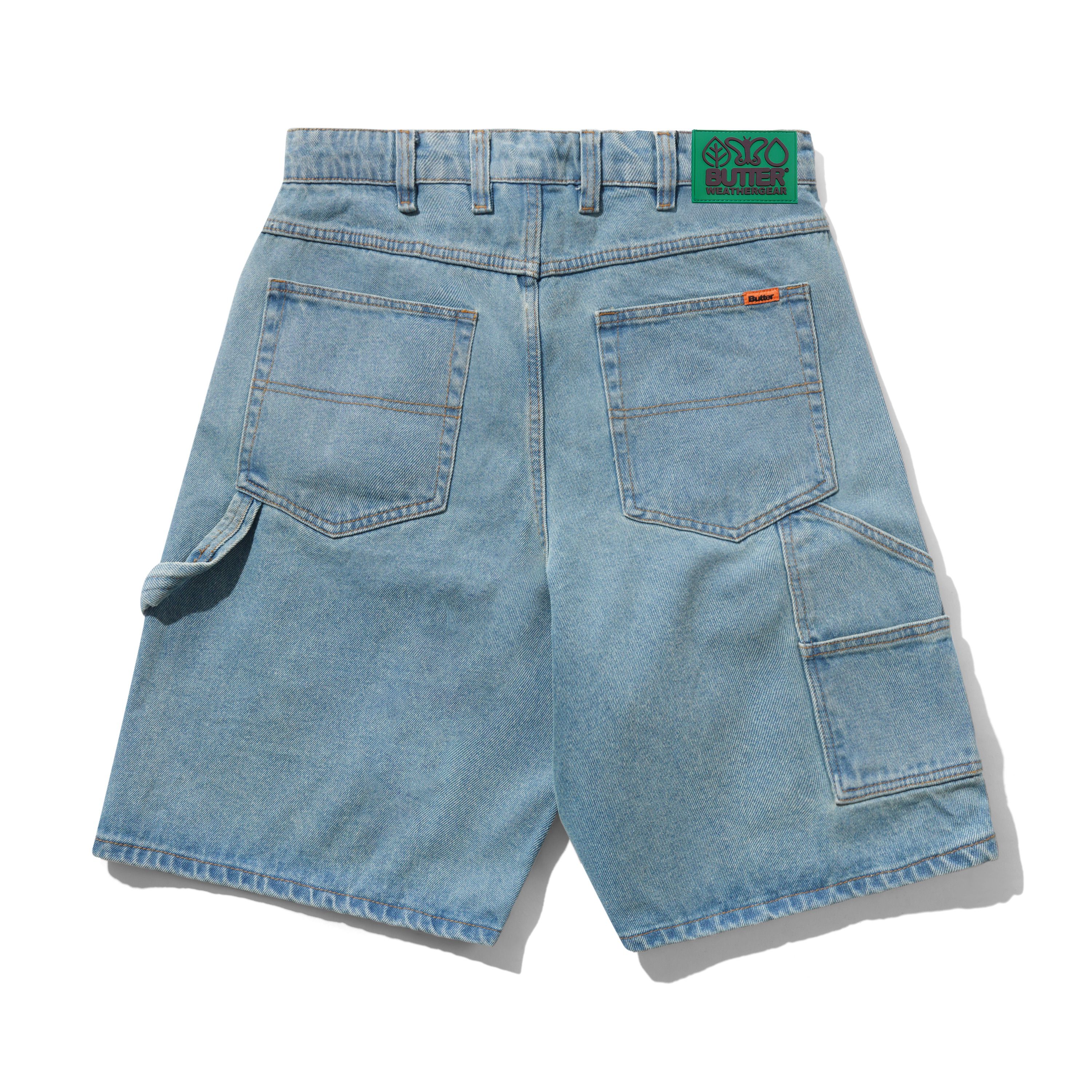 Weathergear Denim Shorts, Distressed Indigo - Image 2