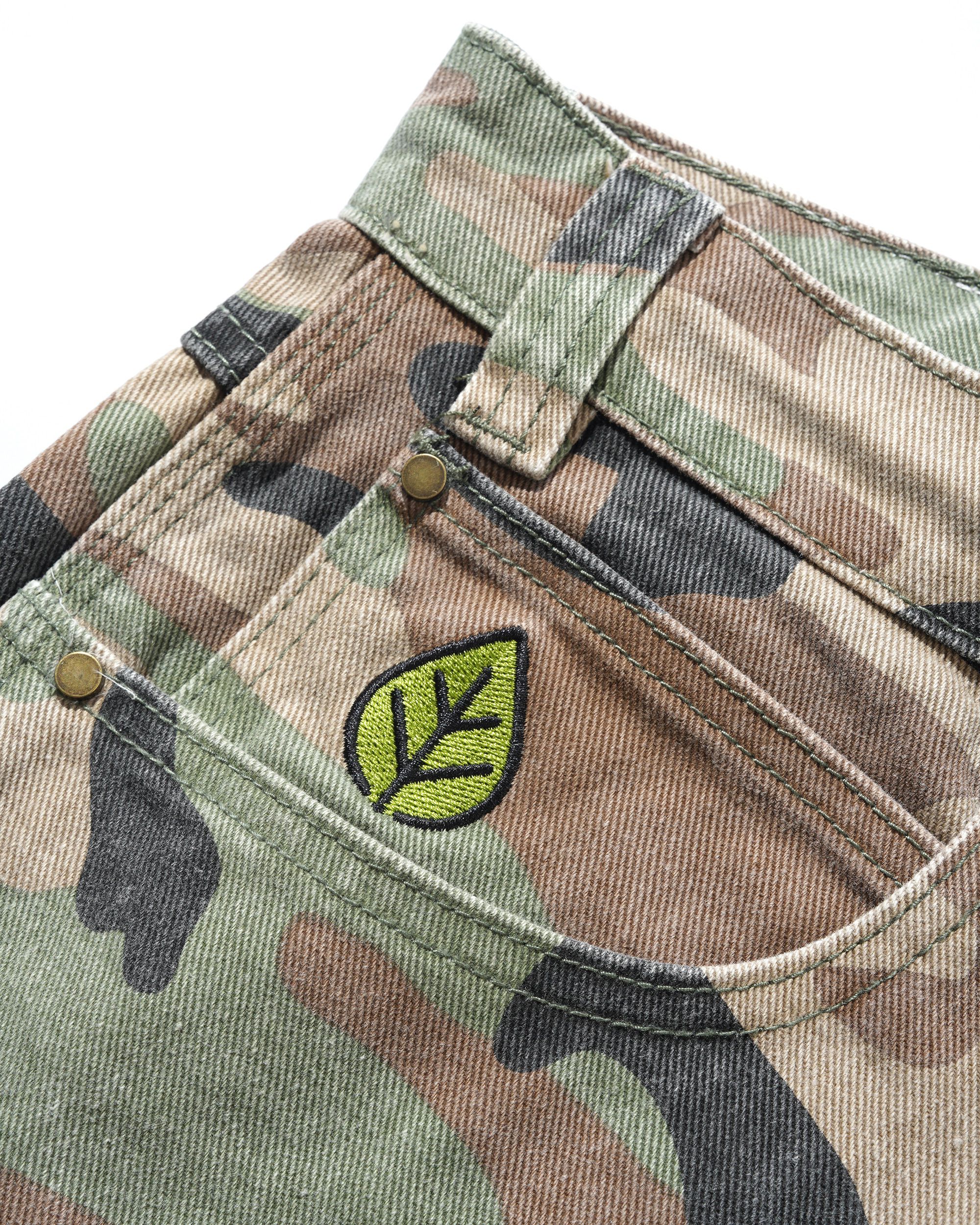 Weathergear Denim Shorts, Woodland Camo - Image 3