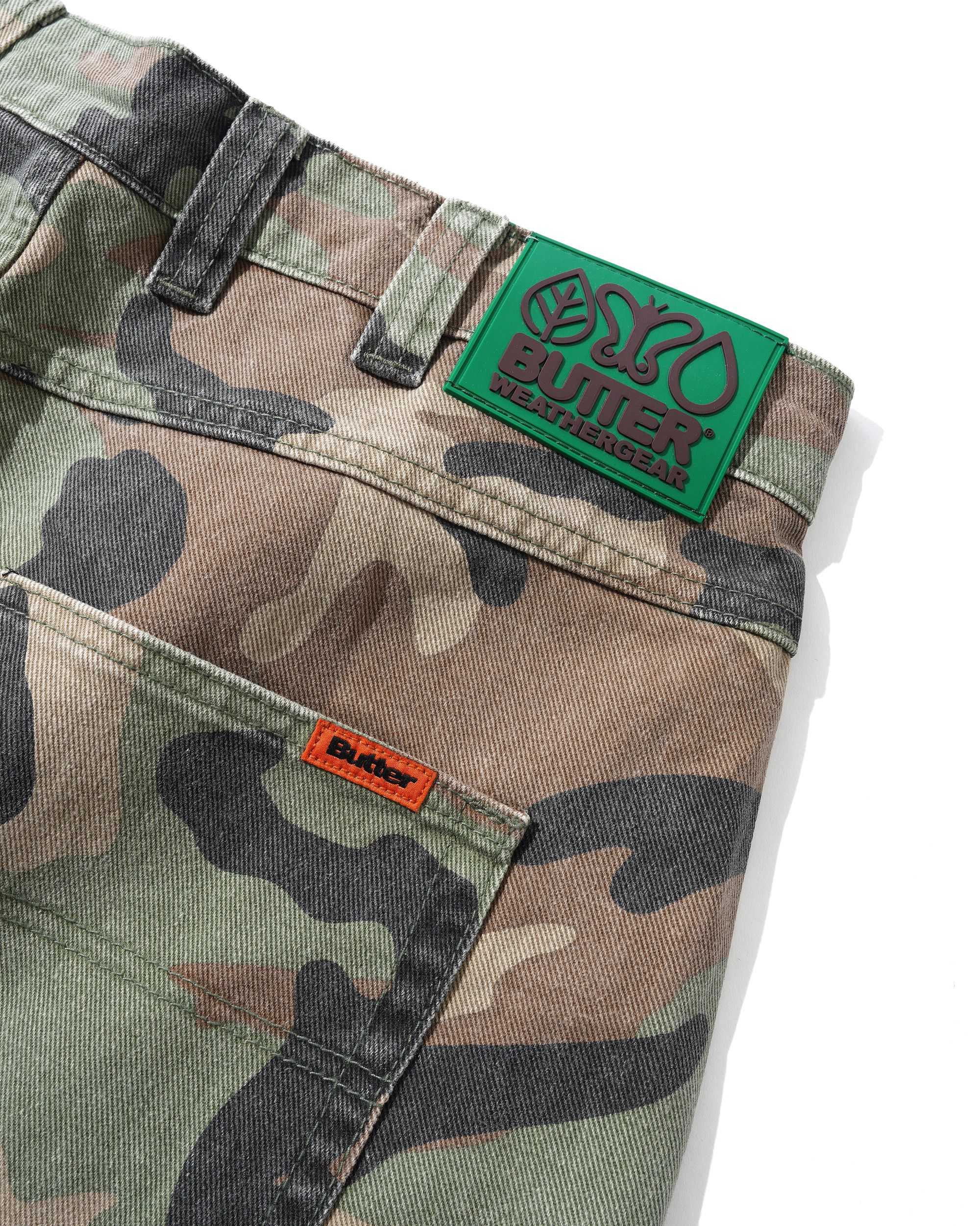 Weathergear Denim Shorts, Woodland Camo - Image 4