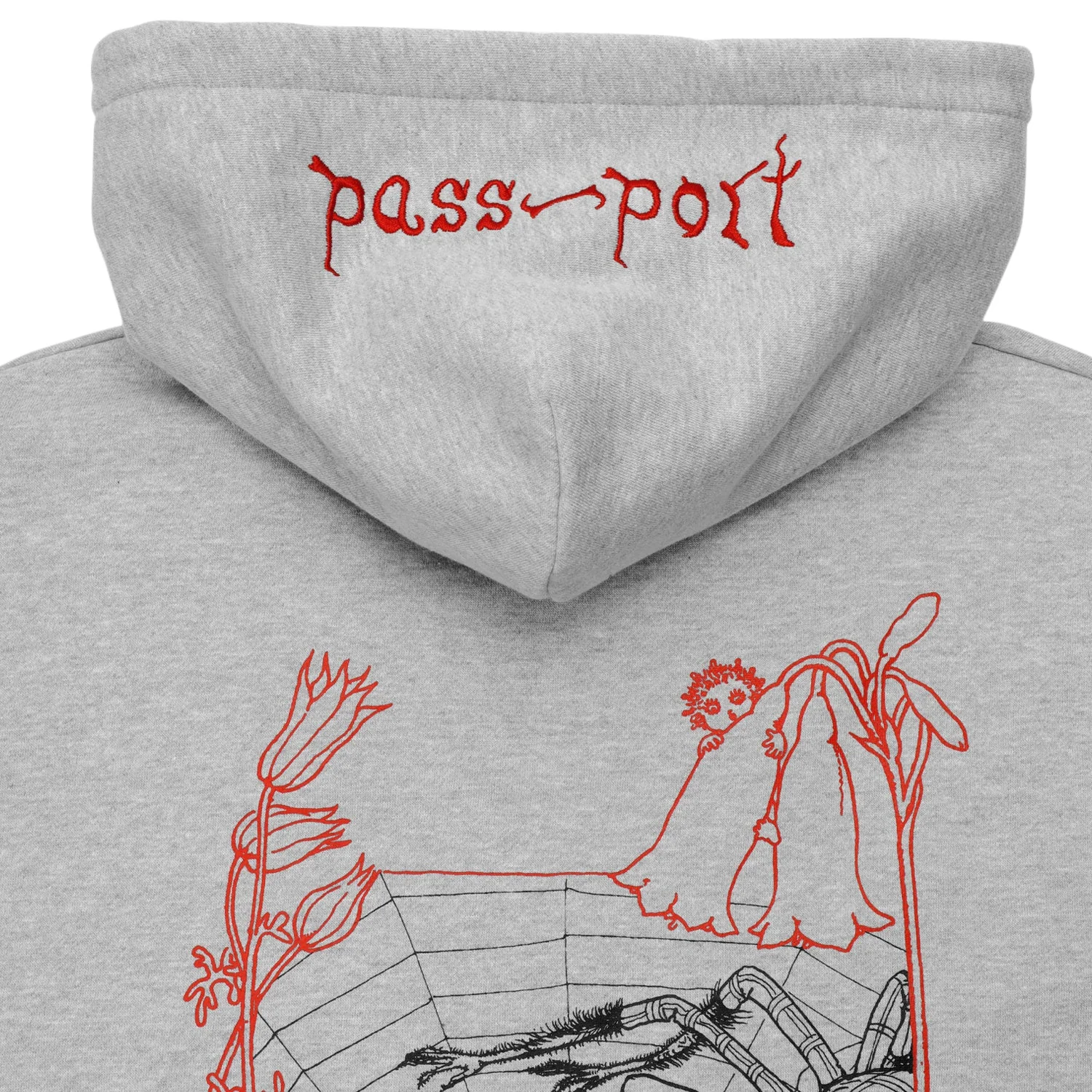 Webbed Bed Zip-Thru Pullover Hood, Ash - Image 5