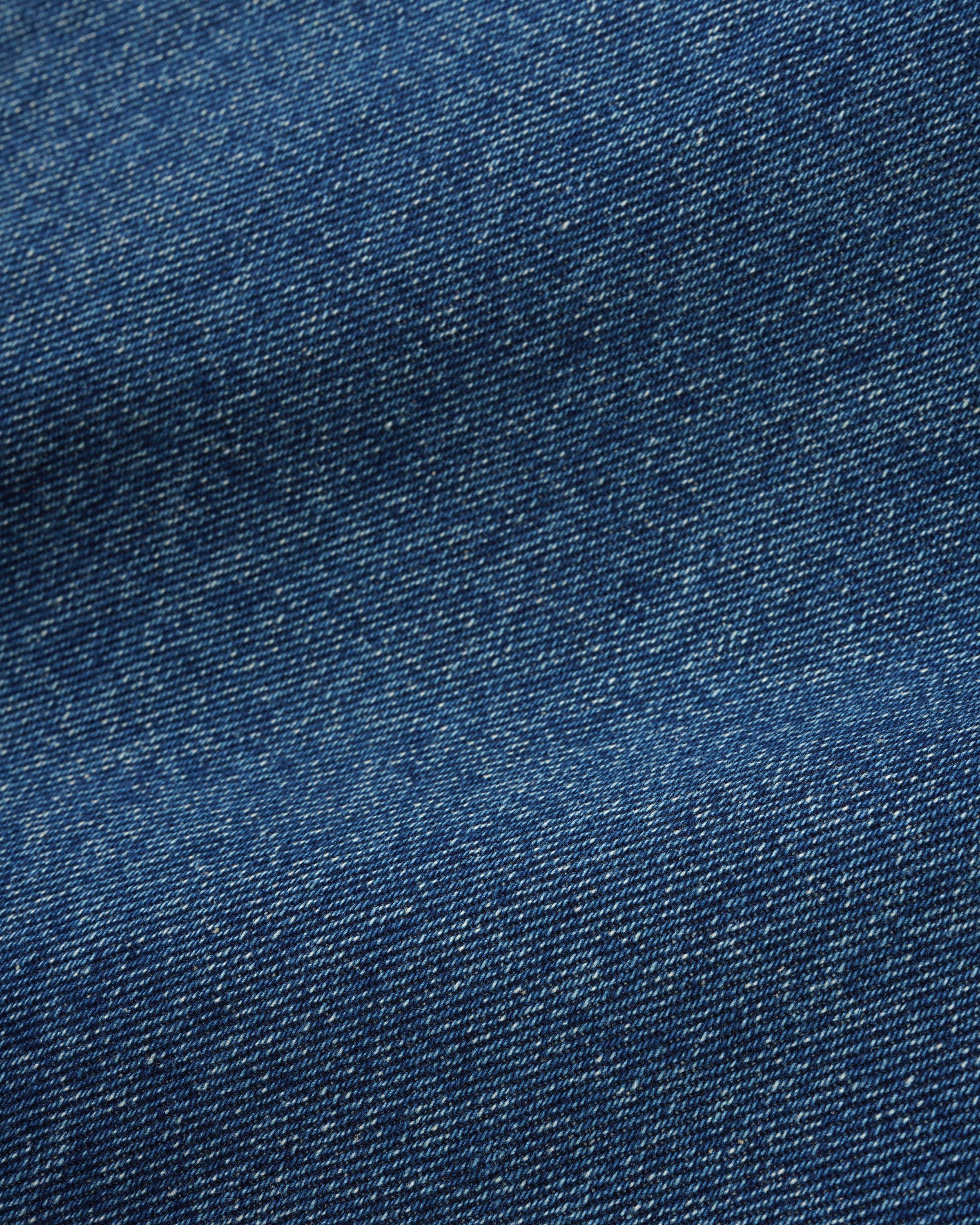 Wide Cut Denim Jeans, Mid Blue - Image 5