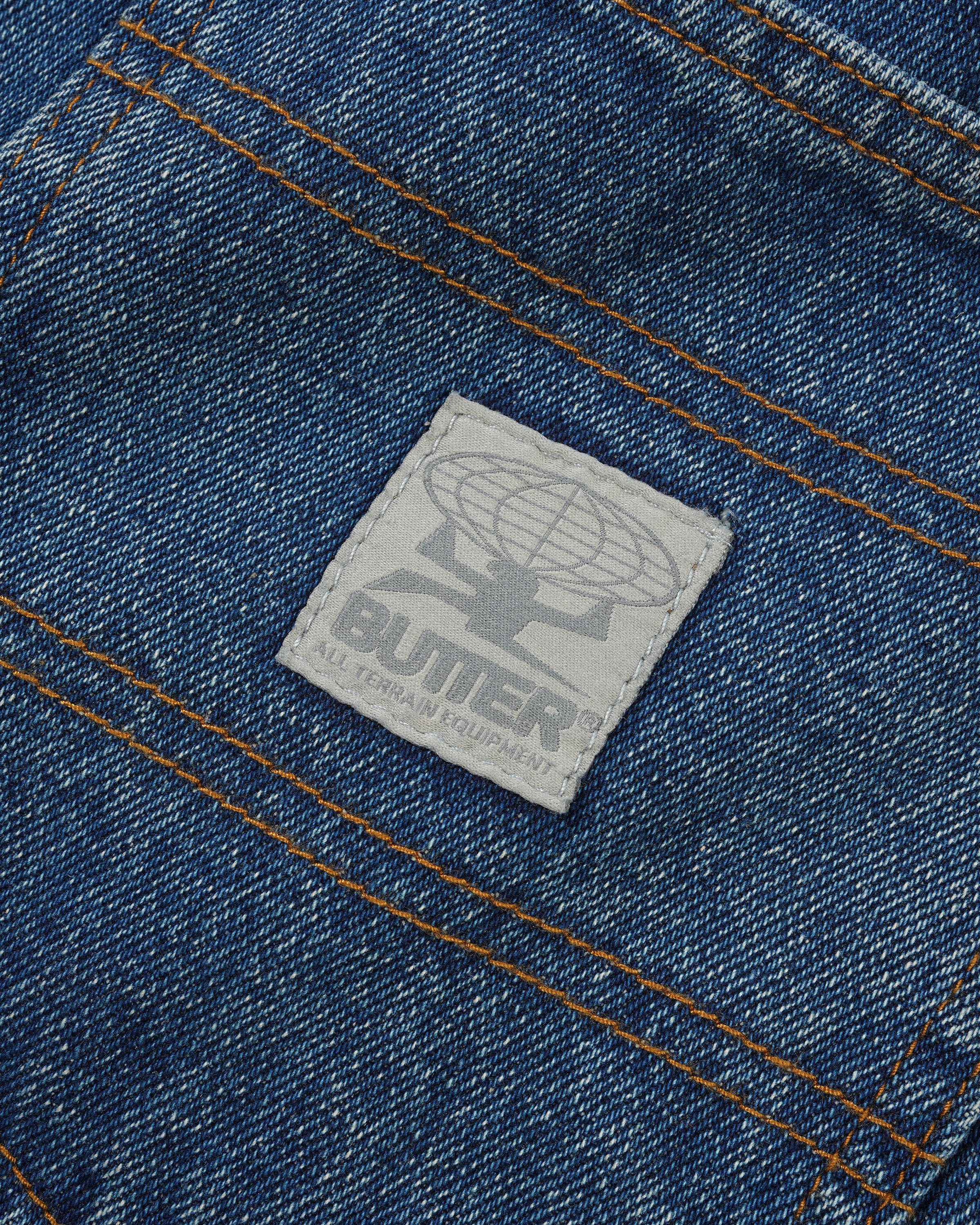 Wide Cut Denim Jeans, Mid Blue - Image 7