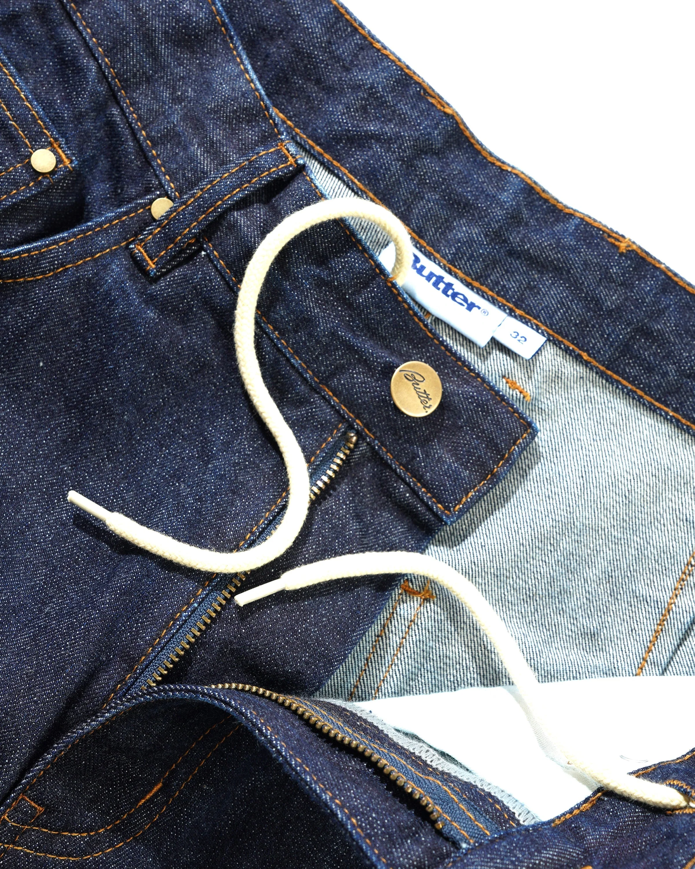 Wide Cut Denim Jeans, Selvedge Blue - Image 4