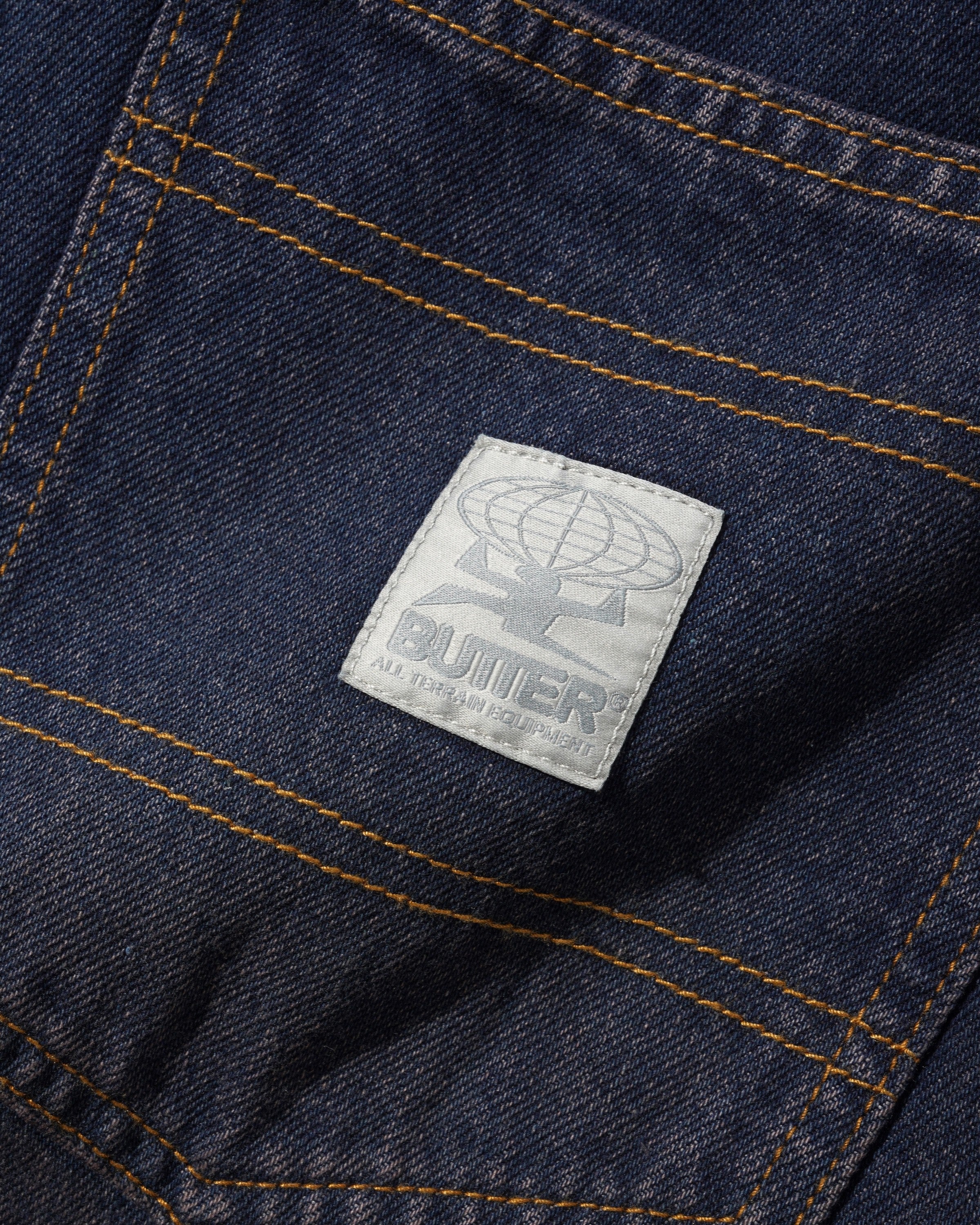 Wide Cut Denim Jeans, Tinted Dark Indigo - Image 5