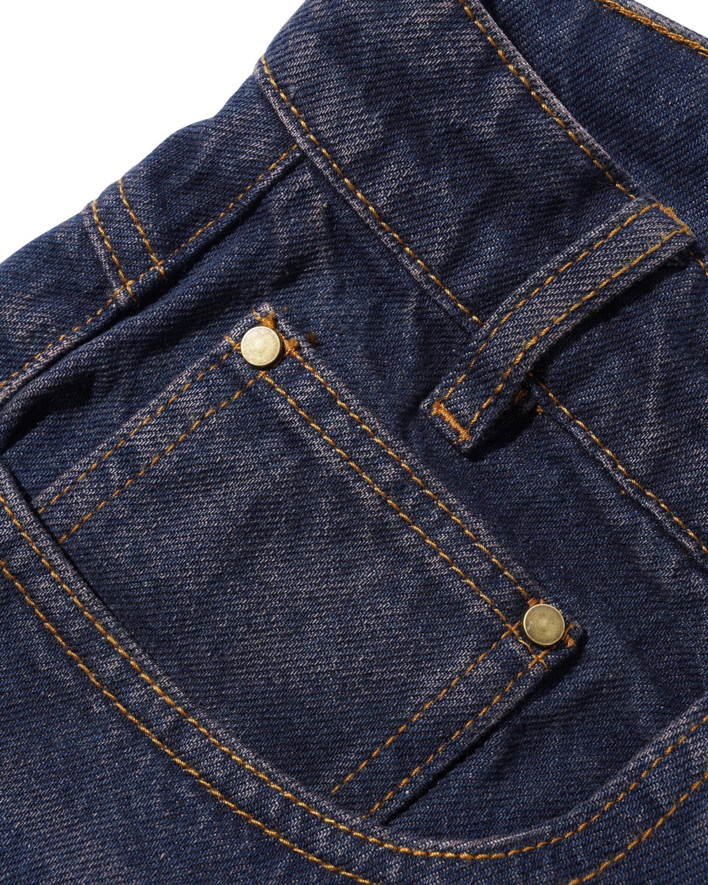 Wide Cut Denim Jeans, Tinted Dark Indigo - Image 6