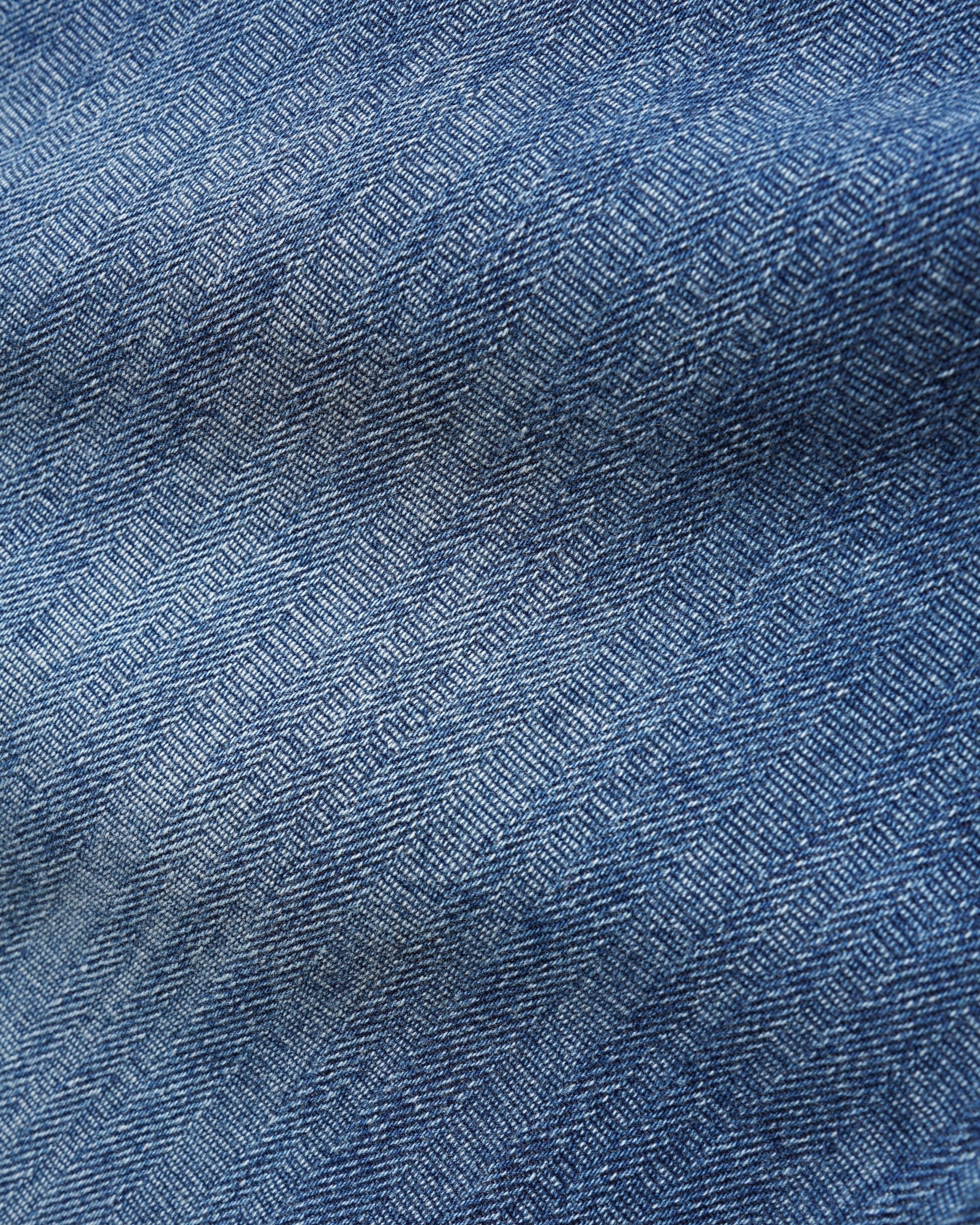 Wide Cut Denim Jeans, Vertical Stripe - Image 4