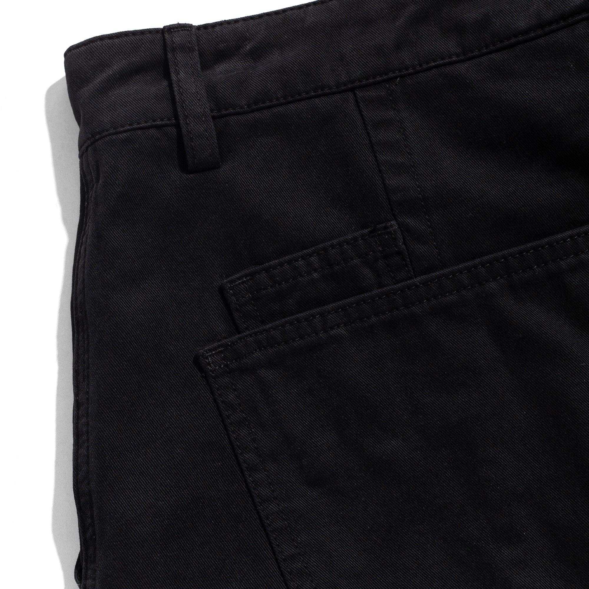 Wide Leg Canvas Pants, Black - Image 3