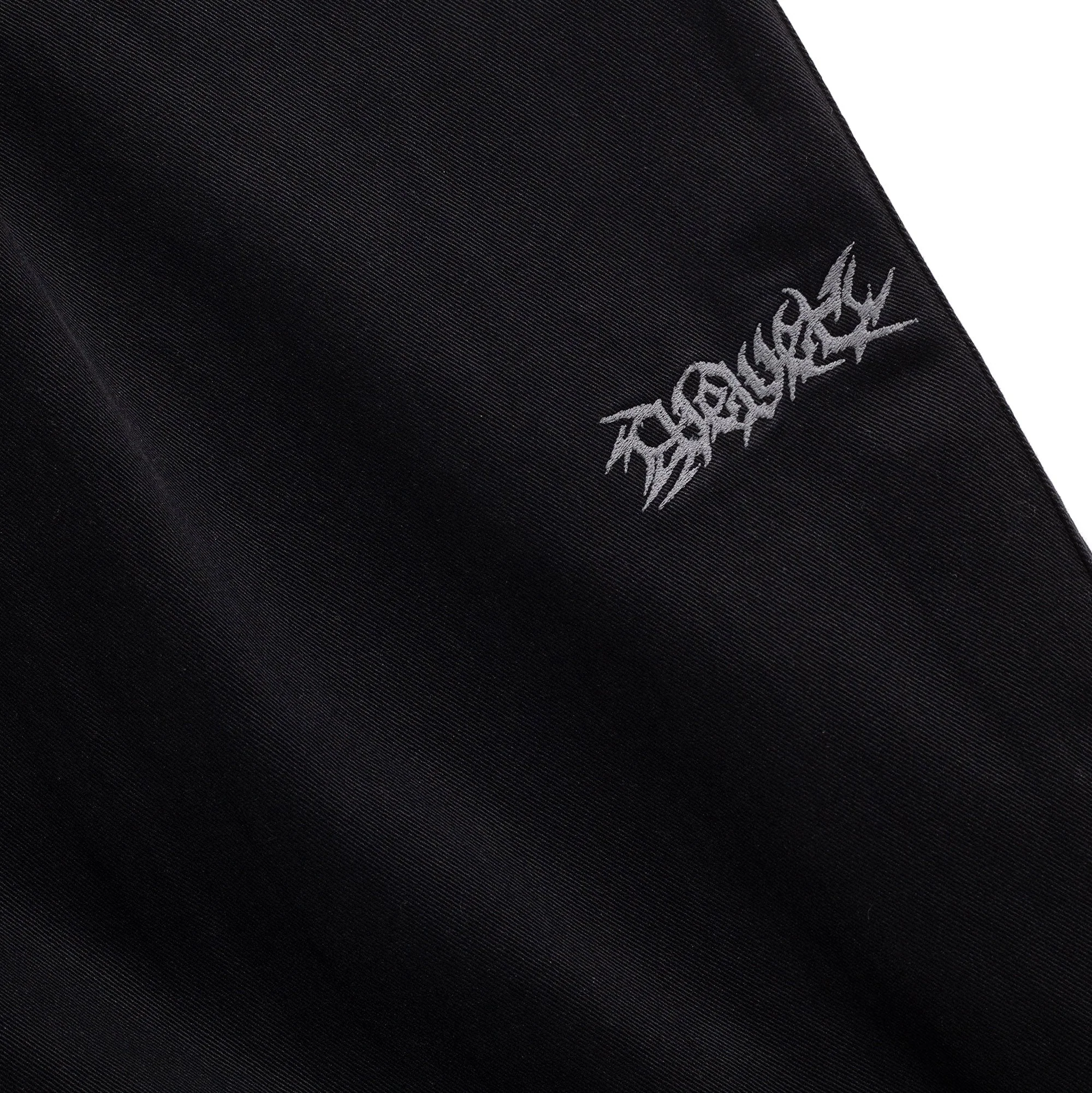 Wide Leg Canvas Pants, Black - Image 5