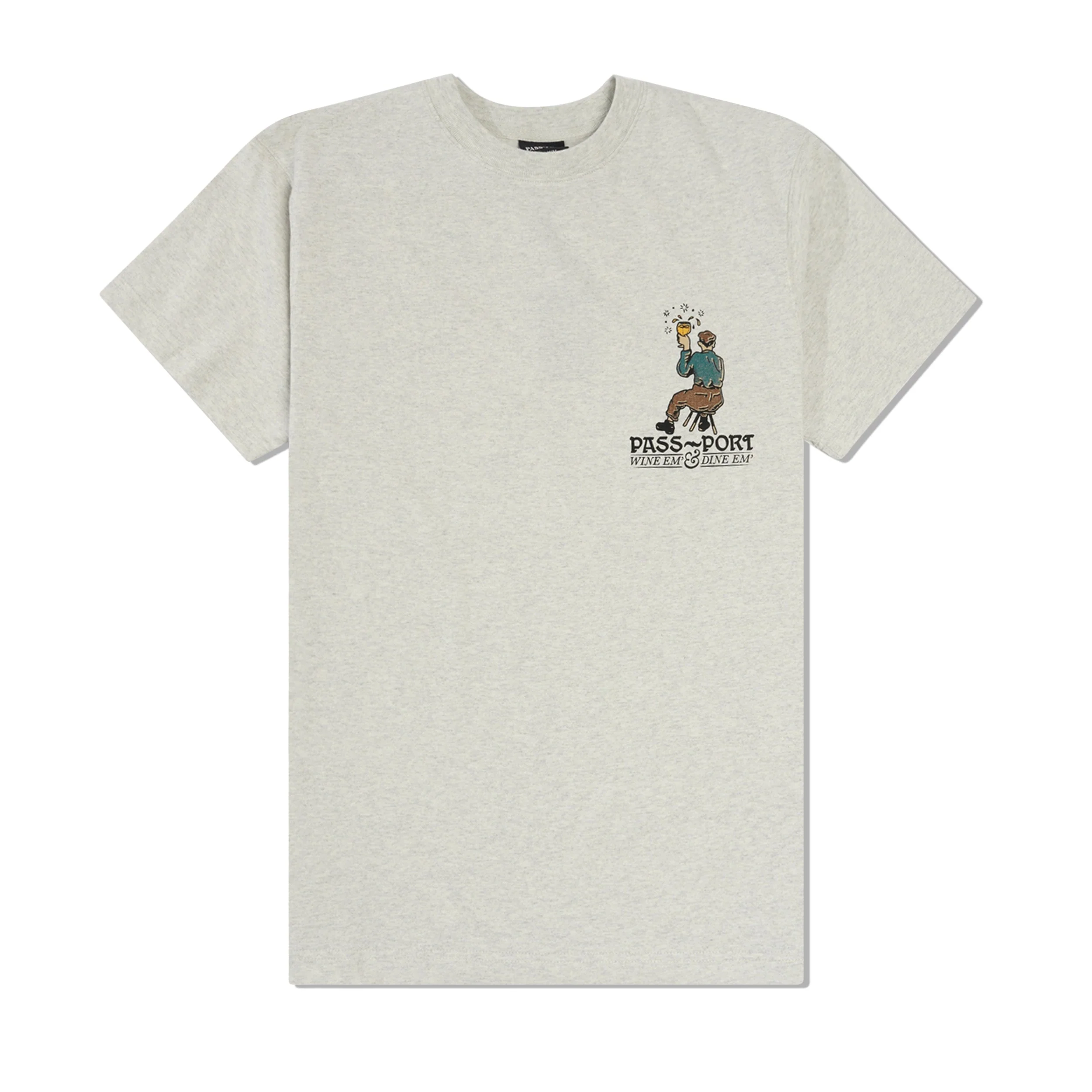 Wine Em' Tee, Ash - Image 2