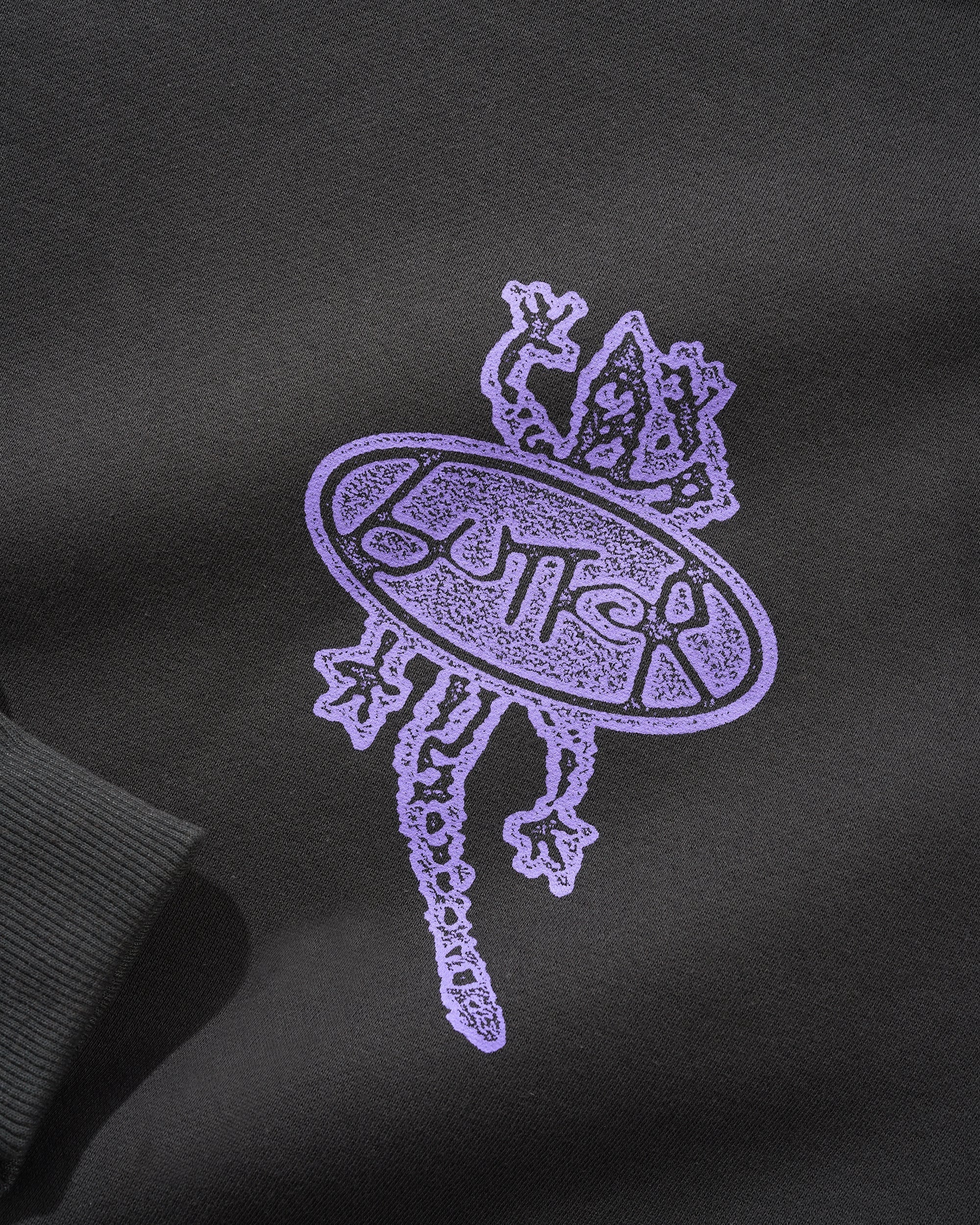 Wipeout Pullover Hood, Washed Black - Image 3