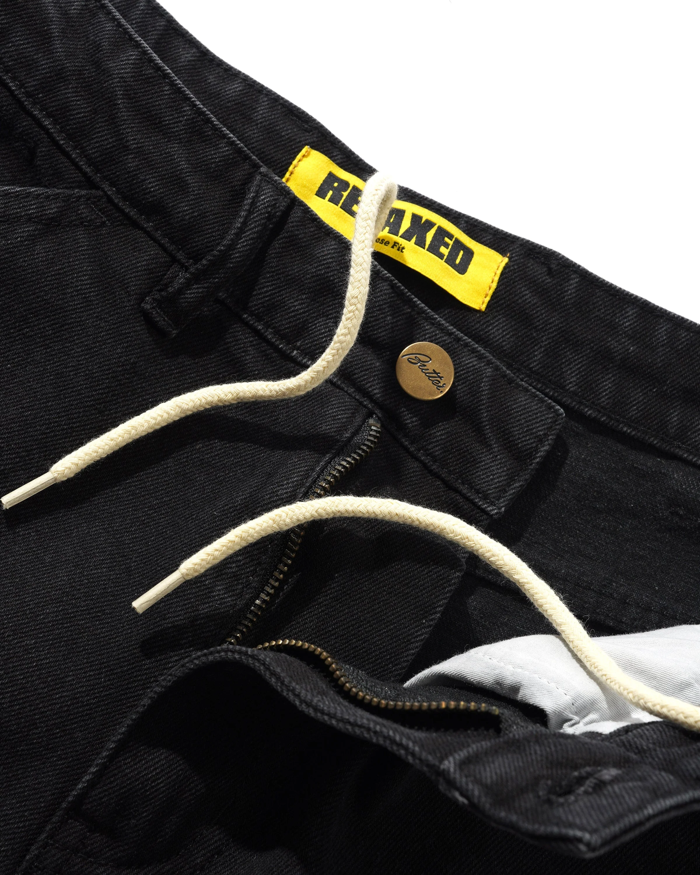 Witness Denim Jeans, Flat Black - Image 3