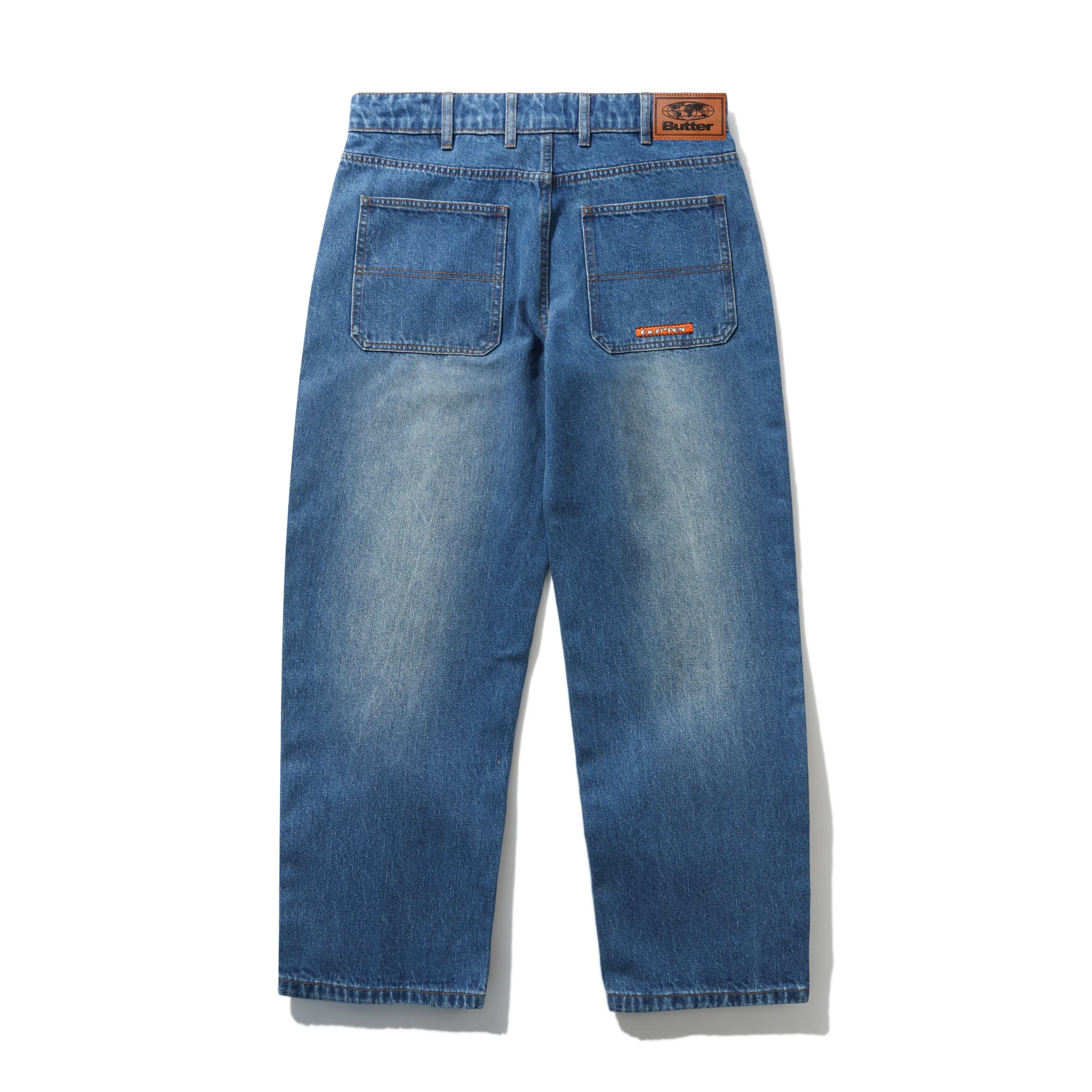 Witness Denim Jeans, Mid Indigo Slub - Image 2
