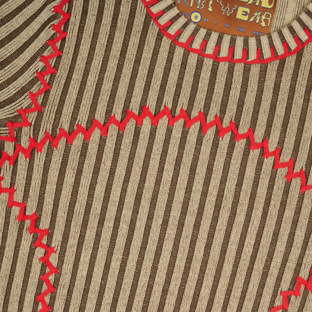 Womens Mariel Sport Knit Top, Sand - Image 2