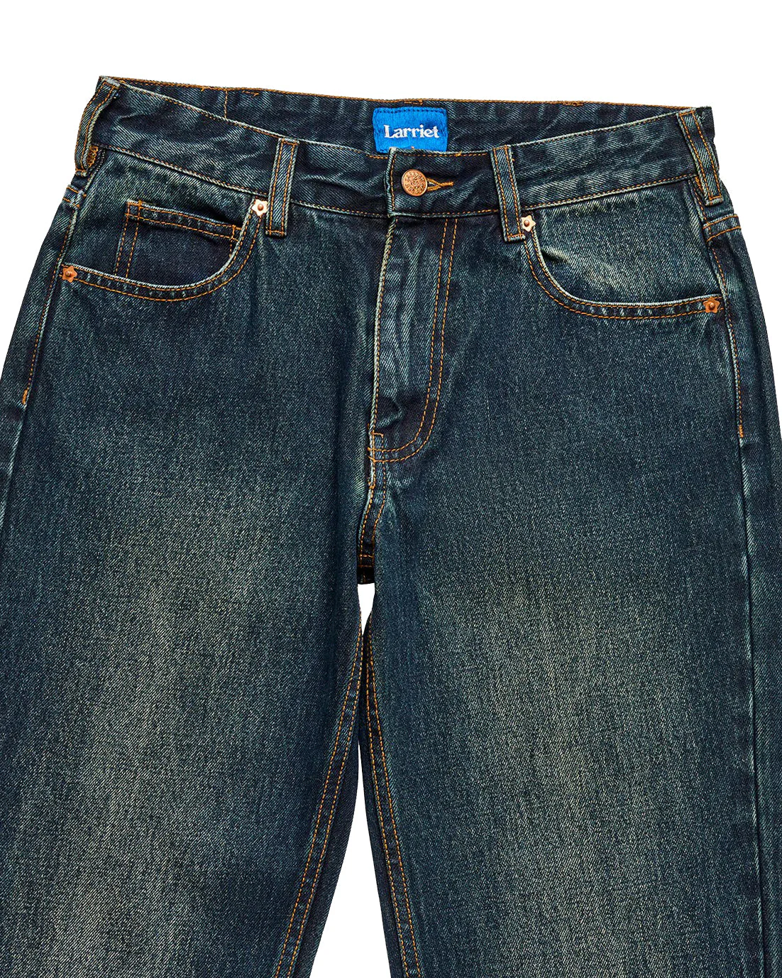 Womens Vini Denim Jeans, Dirty Indigo - Image 3