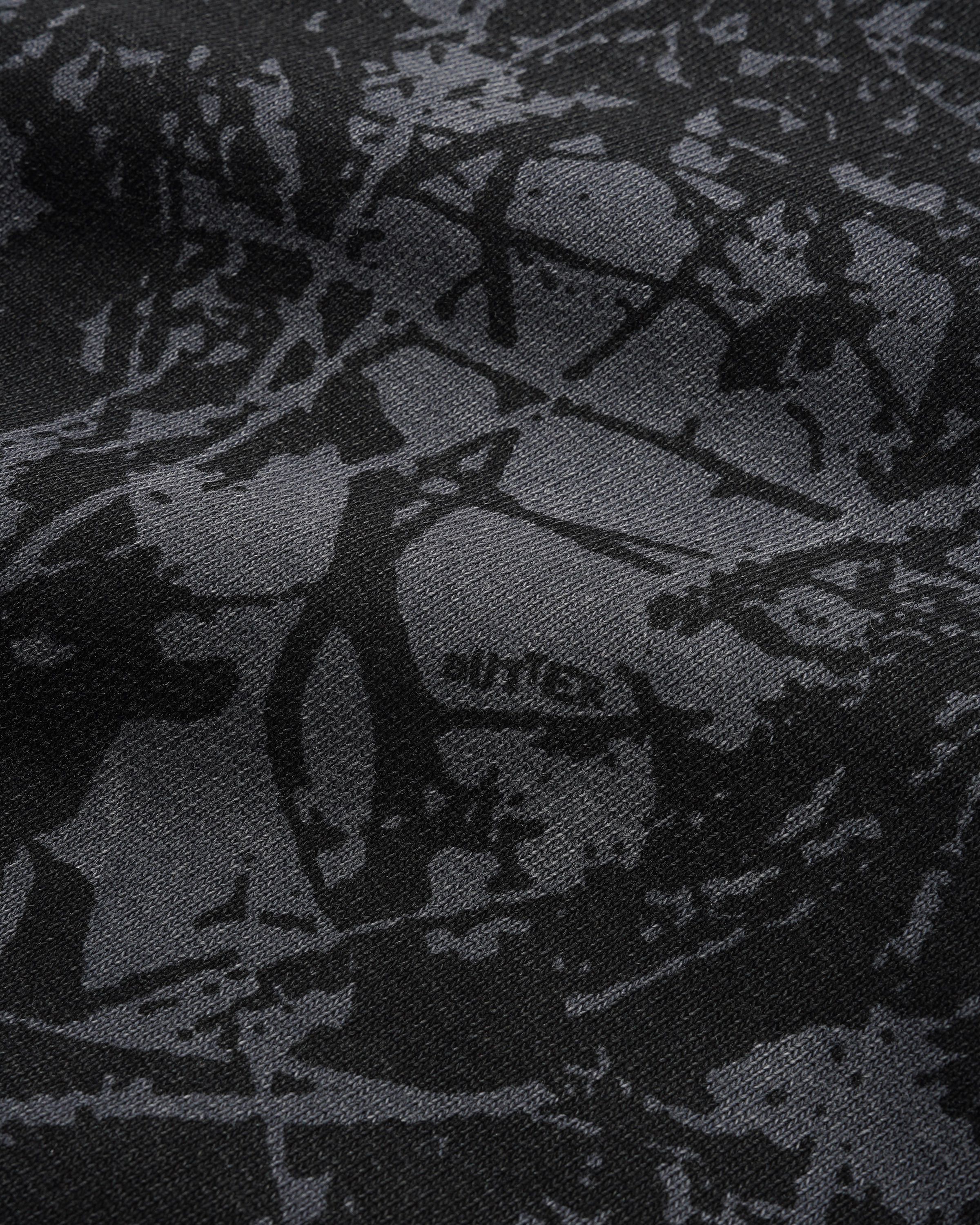 Woods Camo Zip-Thru Hood, Washed Black - Image 3