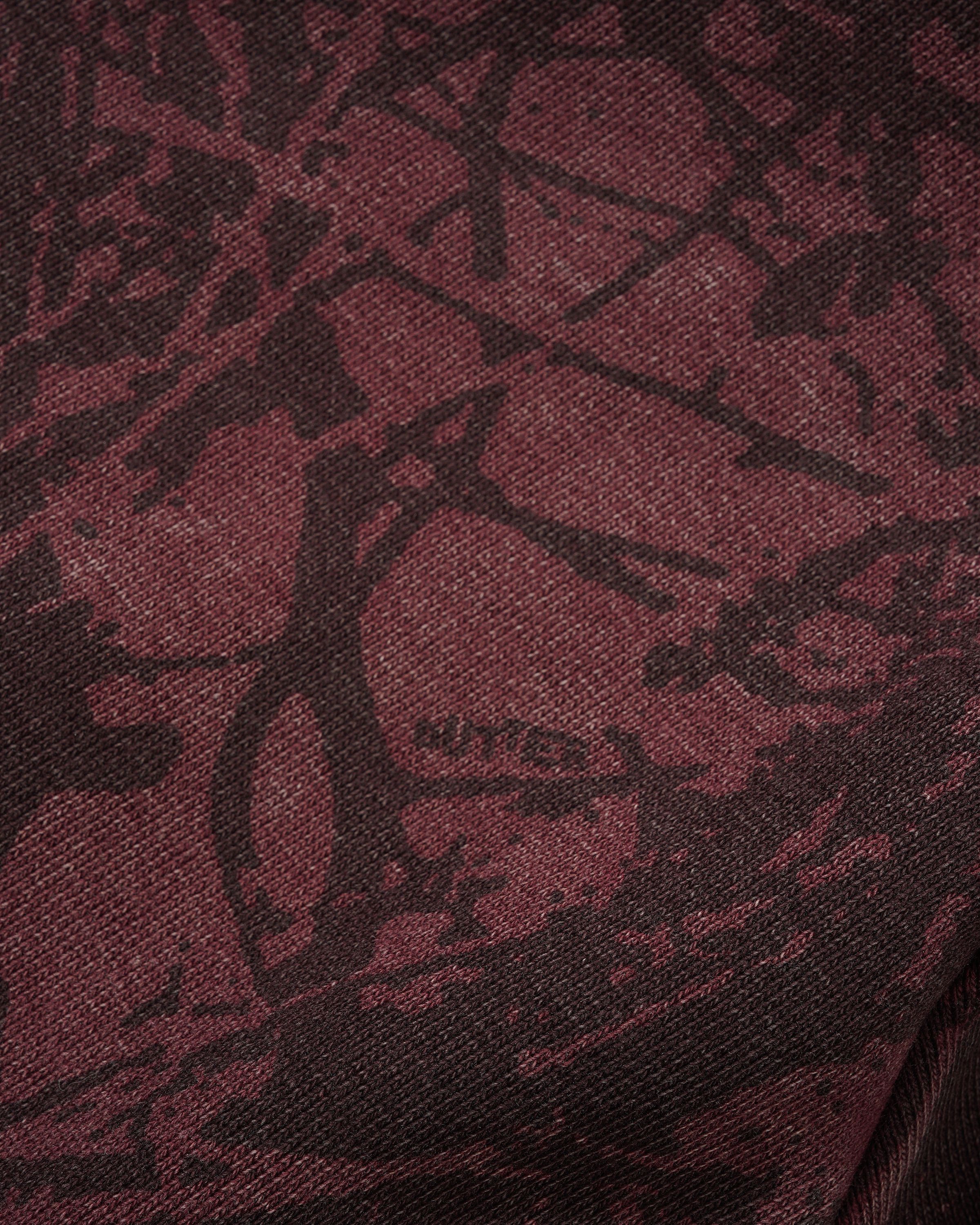 Woods Camo Zip-Thru Hood, Washed Burgundy - Image 3