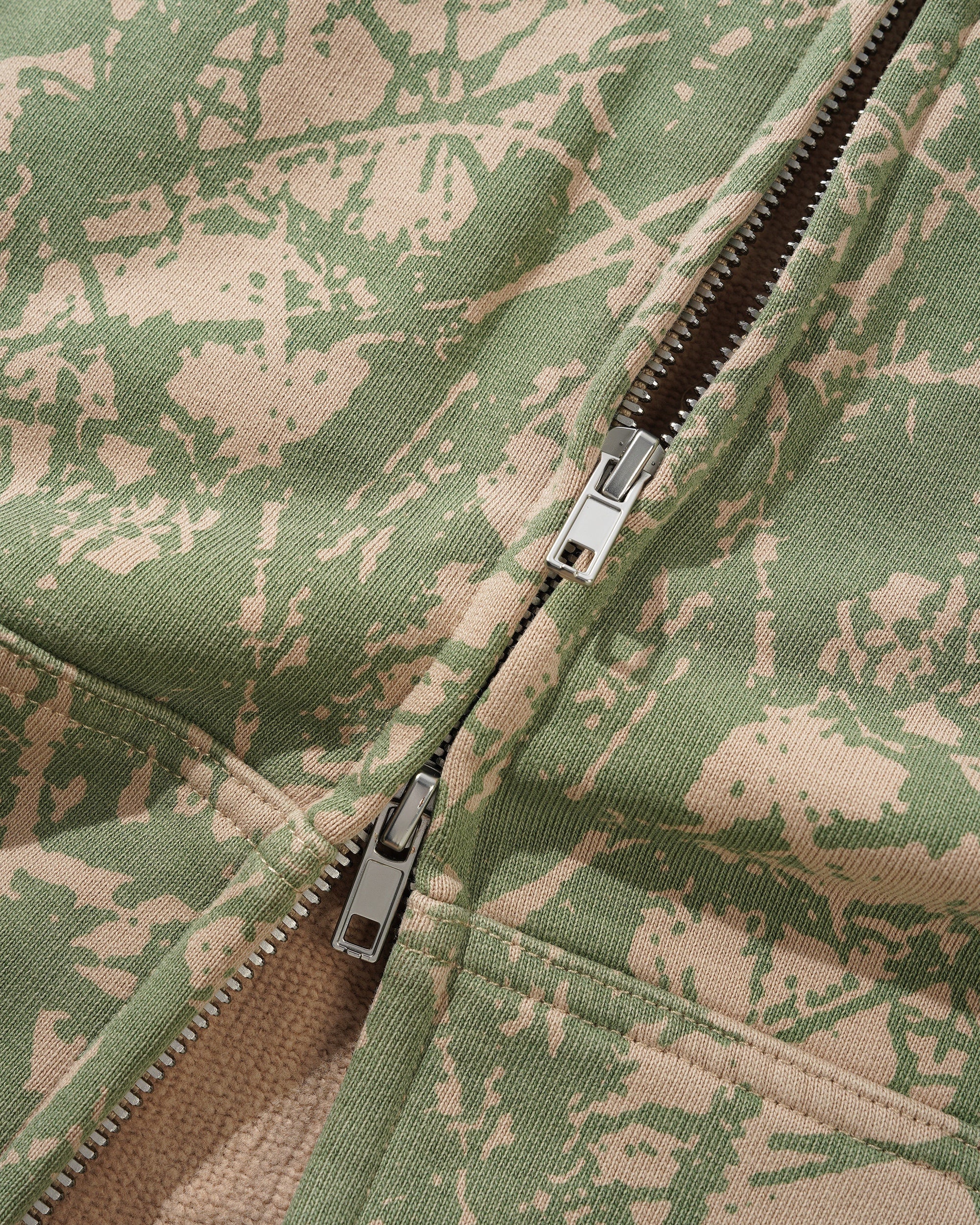 Woods Camo Zip-Thru Hood, Washed Sage - Image 2