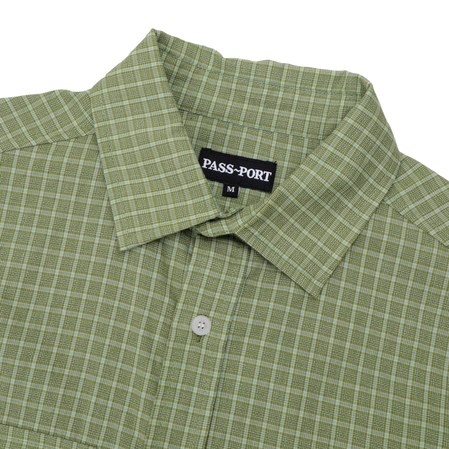 Workers Check S/S Shirt, Sage - Image 3