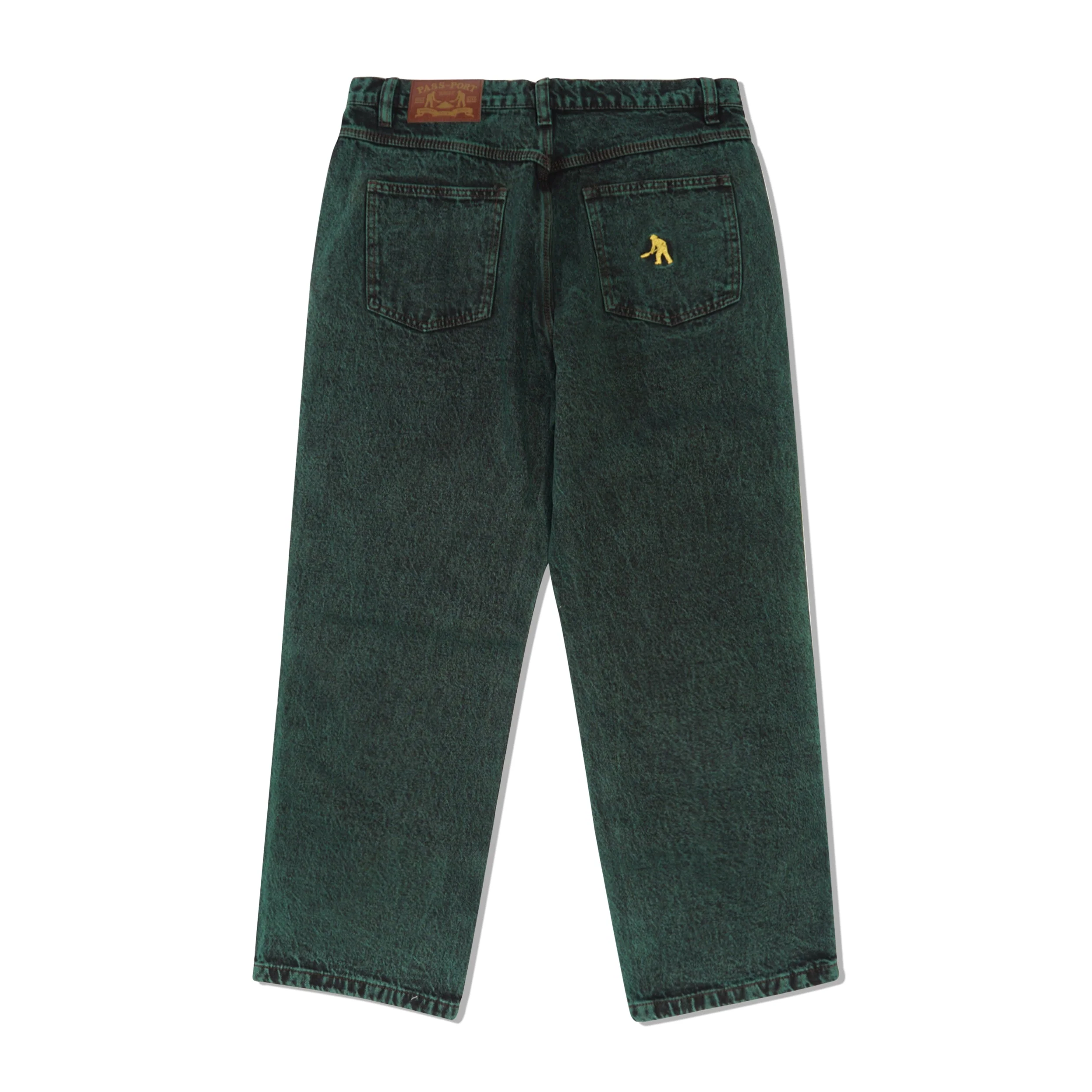Workers Club Jeans, Dark Green Over-Dye - Image 2