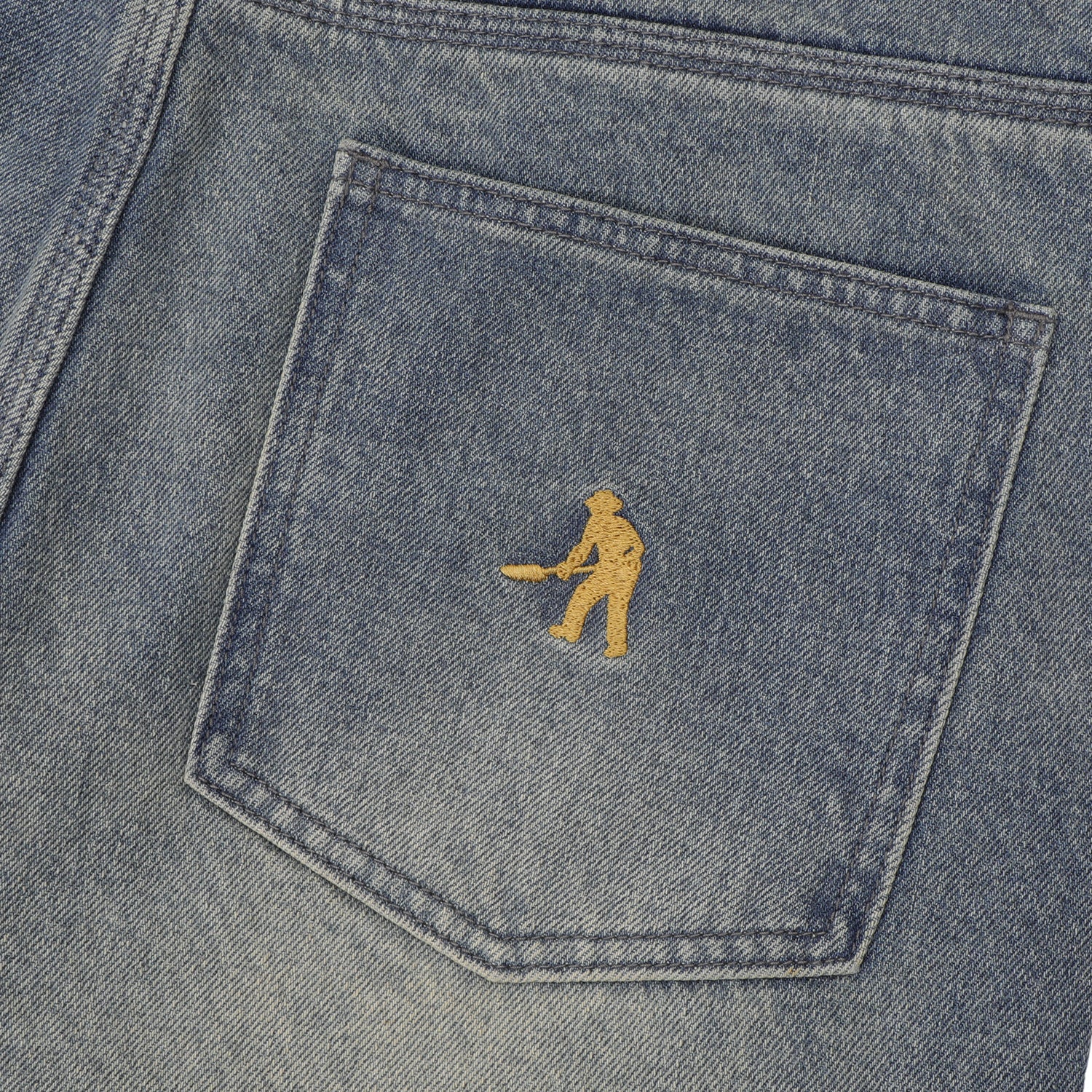 Workers Club Straight Leg Jean, Faded Wash Grey - Image 2