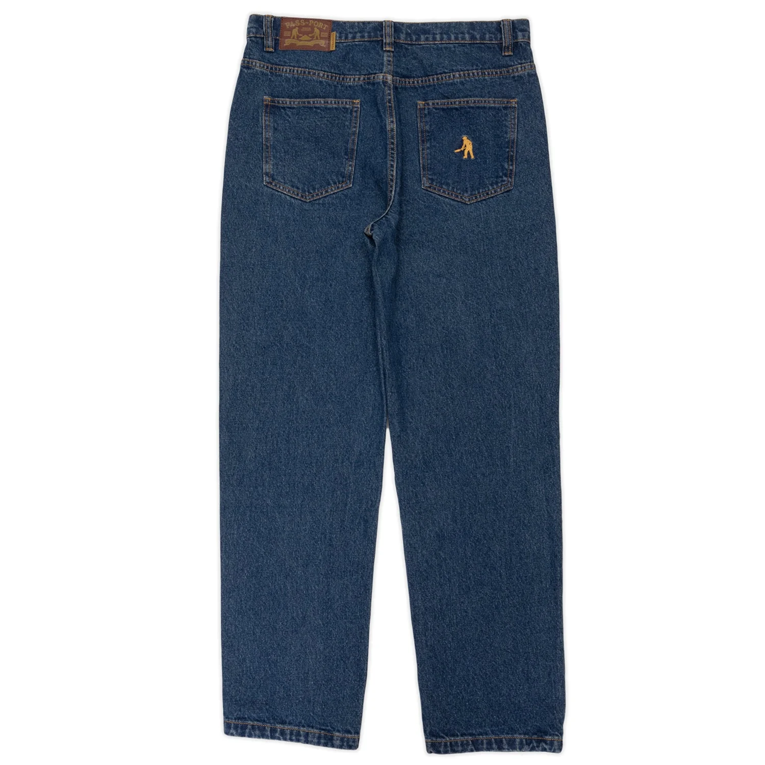 Workers Club Straight Leg Jean, Washed Dark Indigo - Image 3