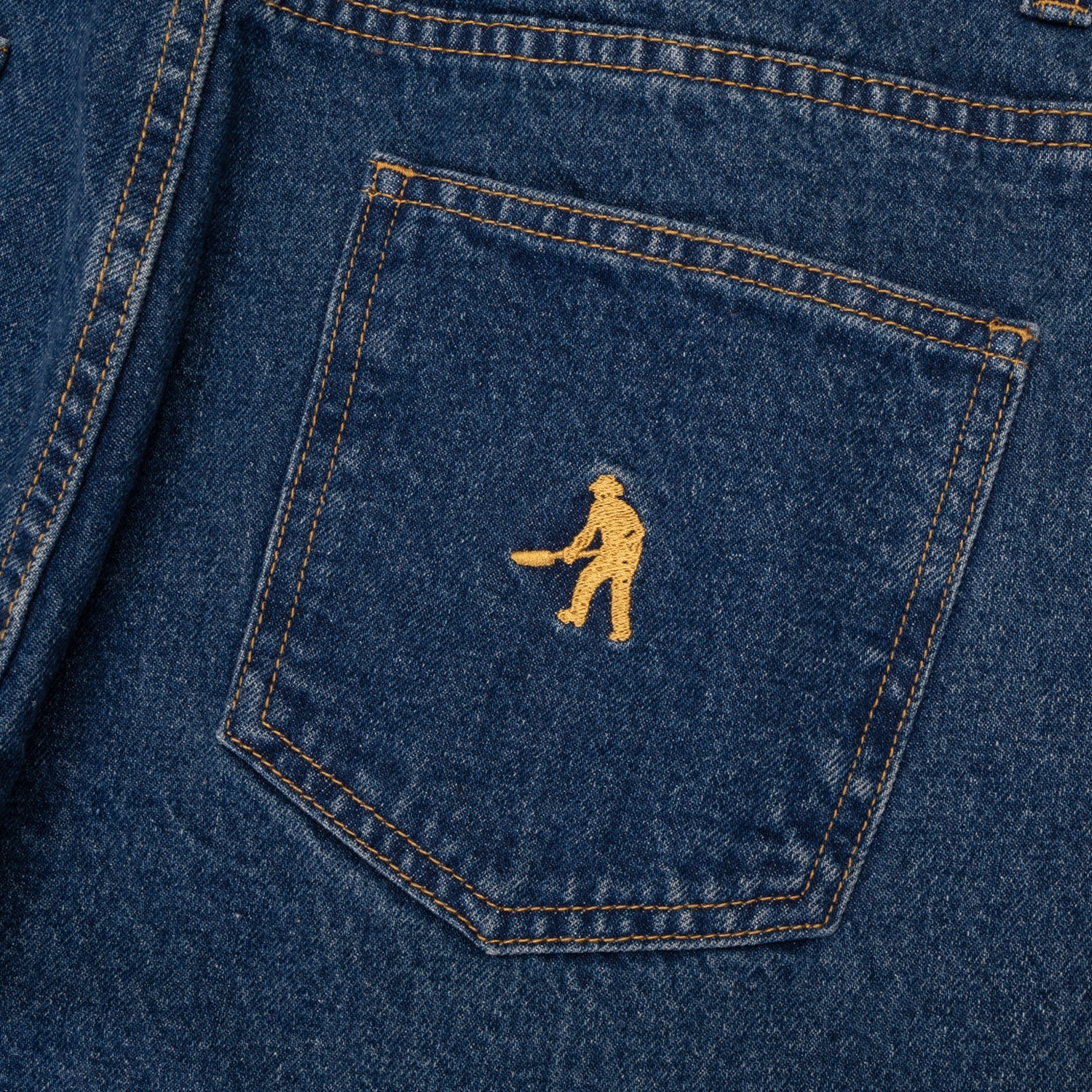 Workers Club Straight Leg Jean, Washed Dark Indigo - Image 4