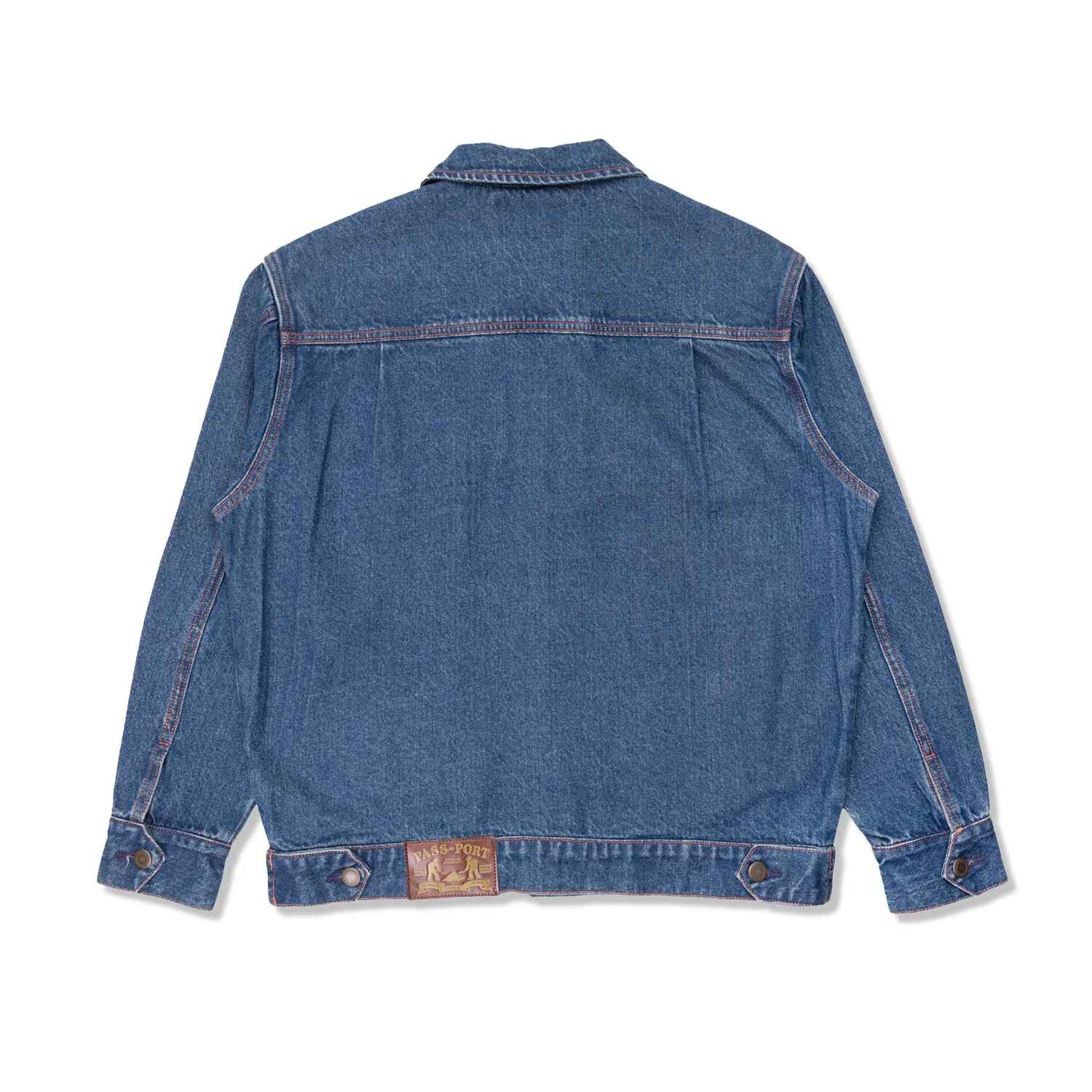 Workers Club Trucker Jacket, Washed Dark Indigo - Image 2