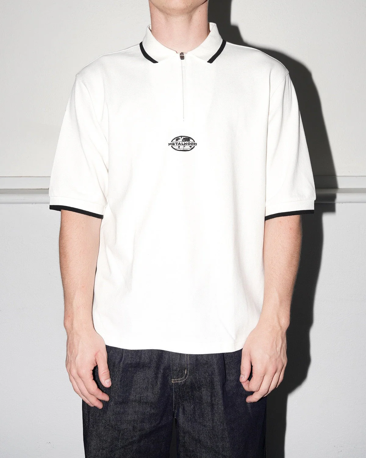 World Class Zip Polo, White - Image 4