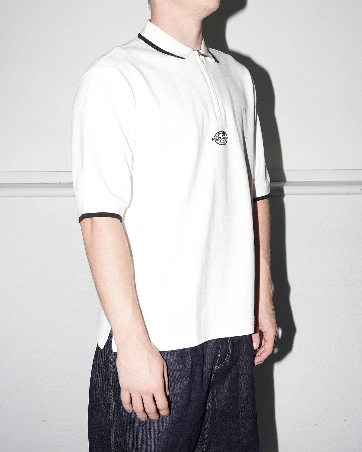 World Class Zip Polo, White - Image 5
