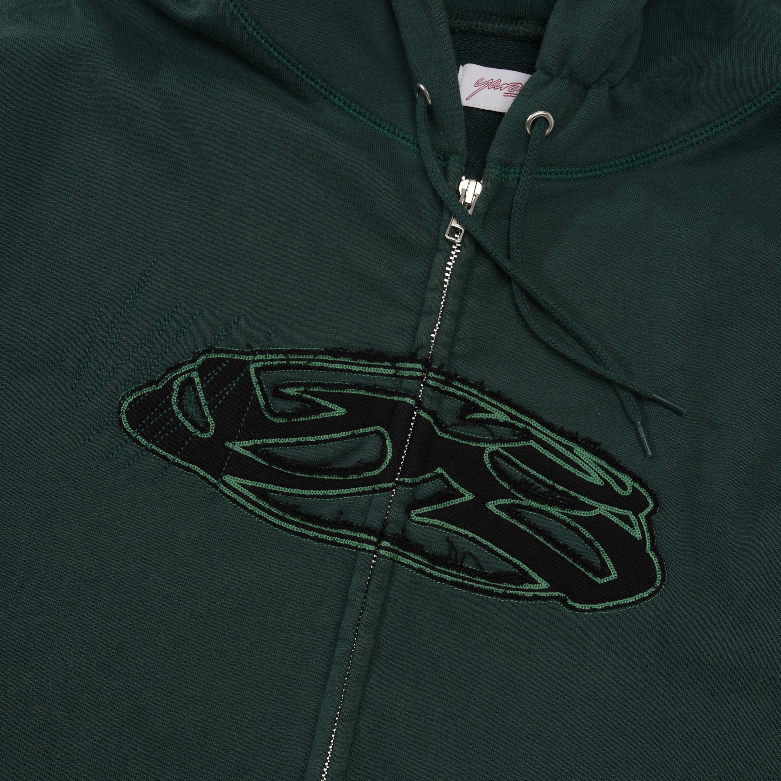 YS Seanse Zip Up Hood, Green - Image 2