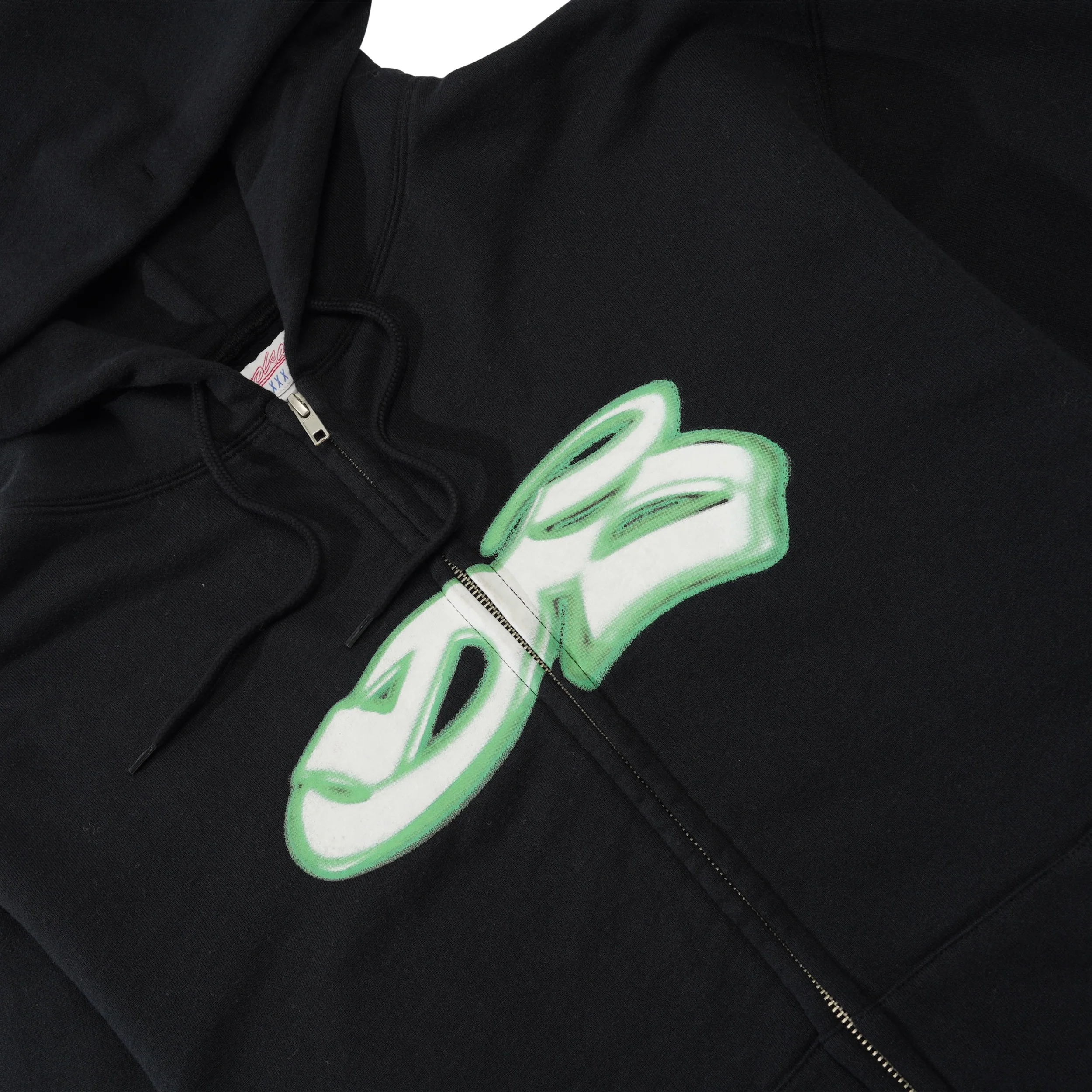YS Spray Zip-thru Pullover Hood, Black - Image 2