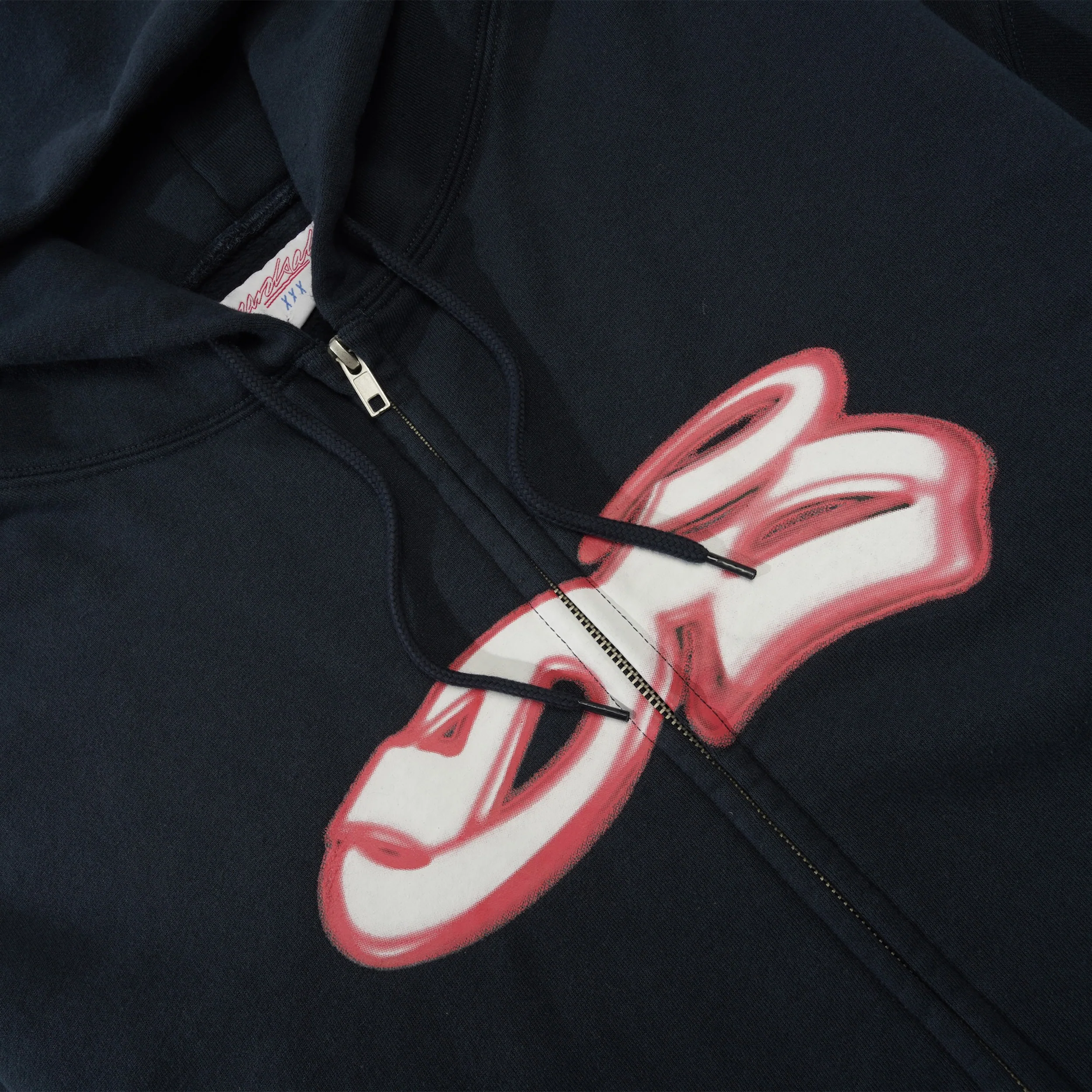 YS Spray Zip-thru Pullover Hood, Navy - Image 2