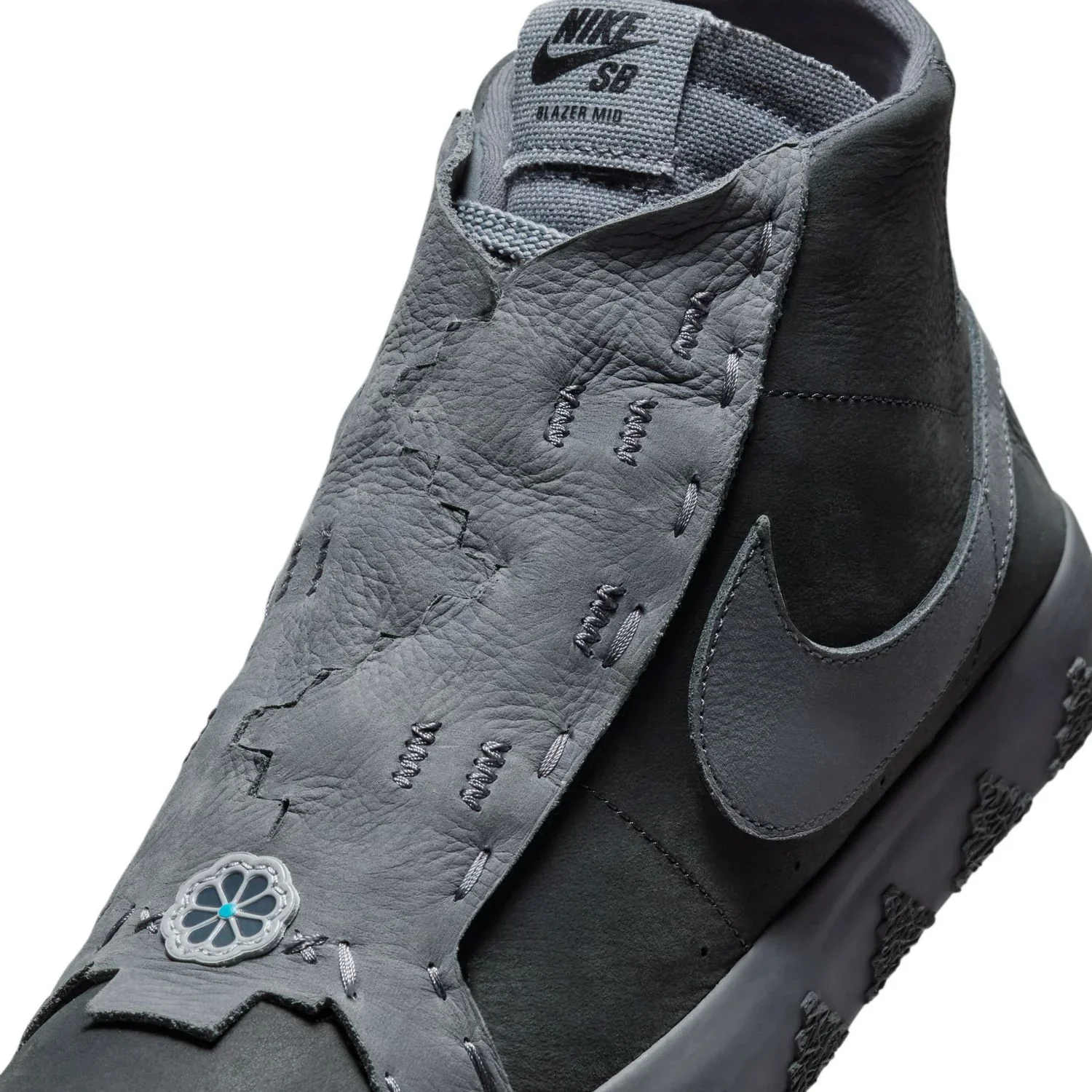 Zoom Blazer Mid QS, 'Diorr Greenwood' Anthracite / Smoke Grey - Image 4